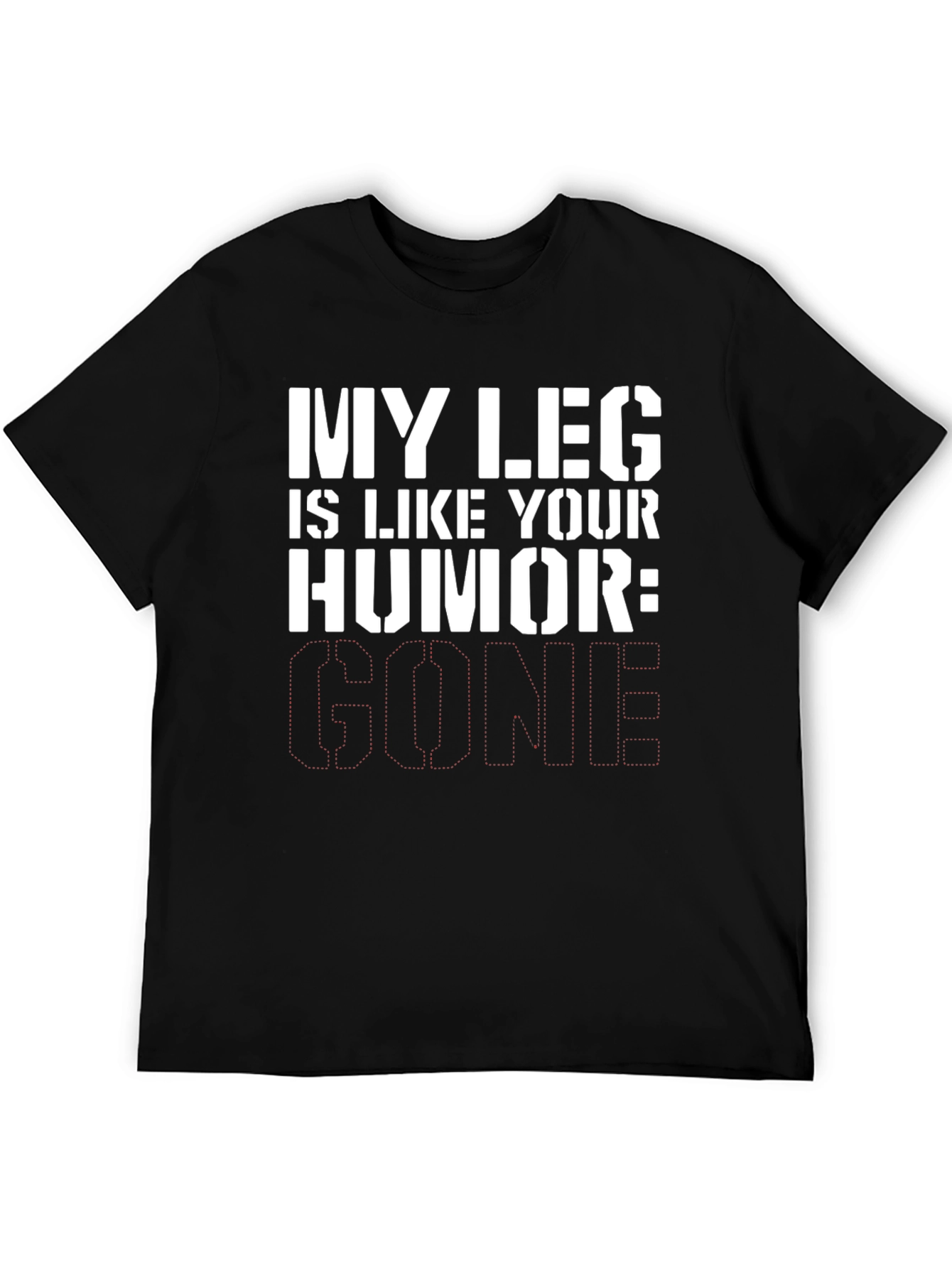 Humorous Leg Injury Graphic Tee