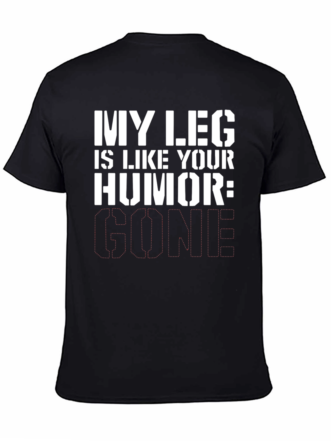 Humorous Leg Injury Graphic Tee
