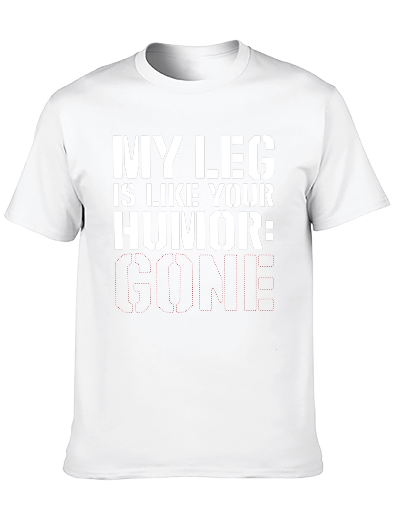 Humorous Leg Injury Graphic Tee