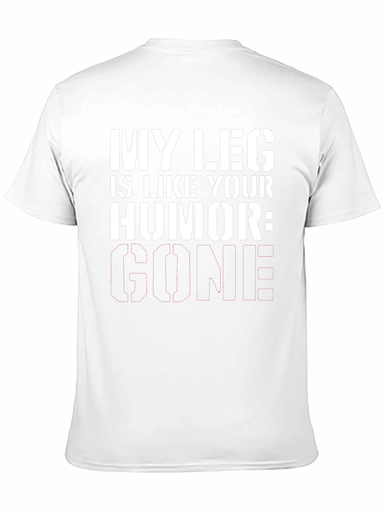 Humorous Leg Injury Graphic Tee