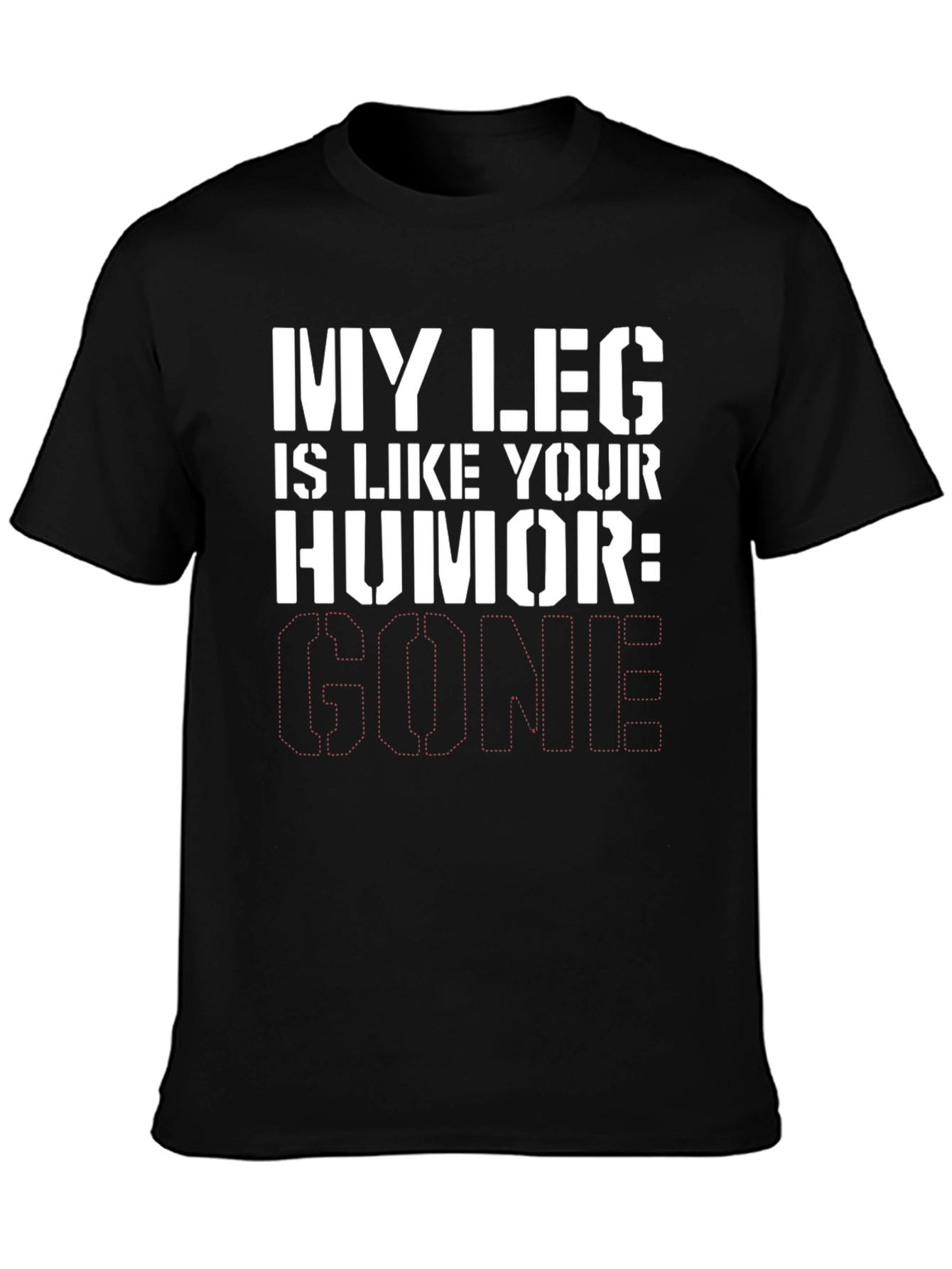 Humorous Leg Injury Graphic Tee