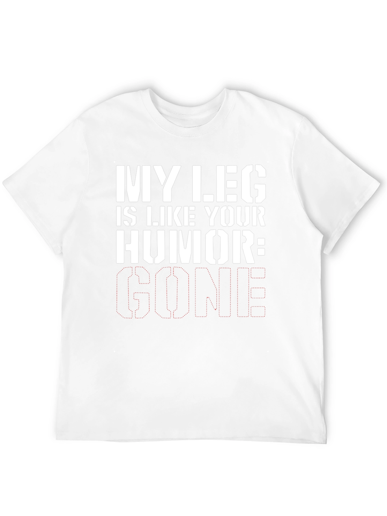 Humorous Leg Injury Graphic Tee