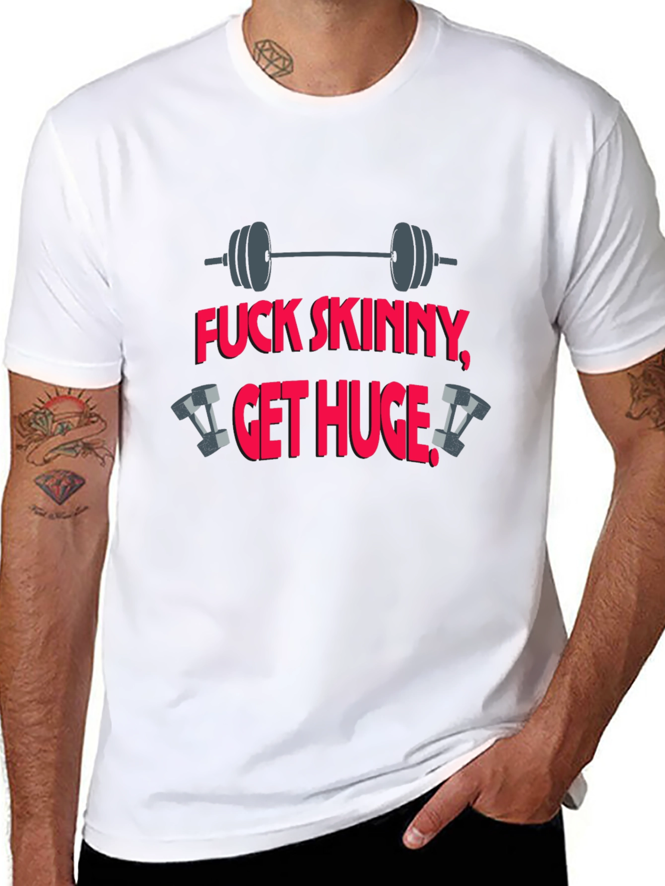 Fitness T-Shirt: Fuck Skinny Get Huge