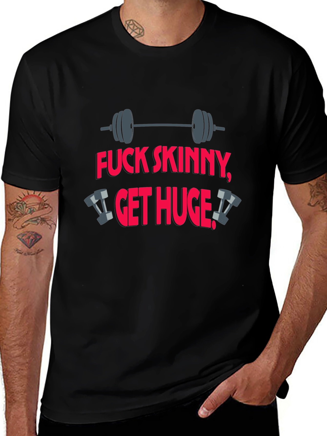 Fitness T-Shirt: Fuck Skinny Get Huge