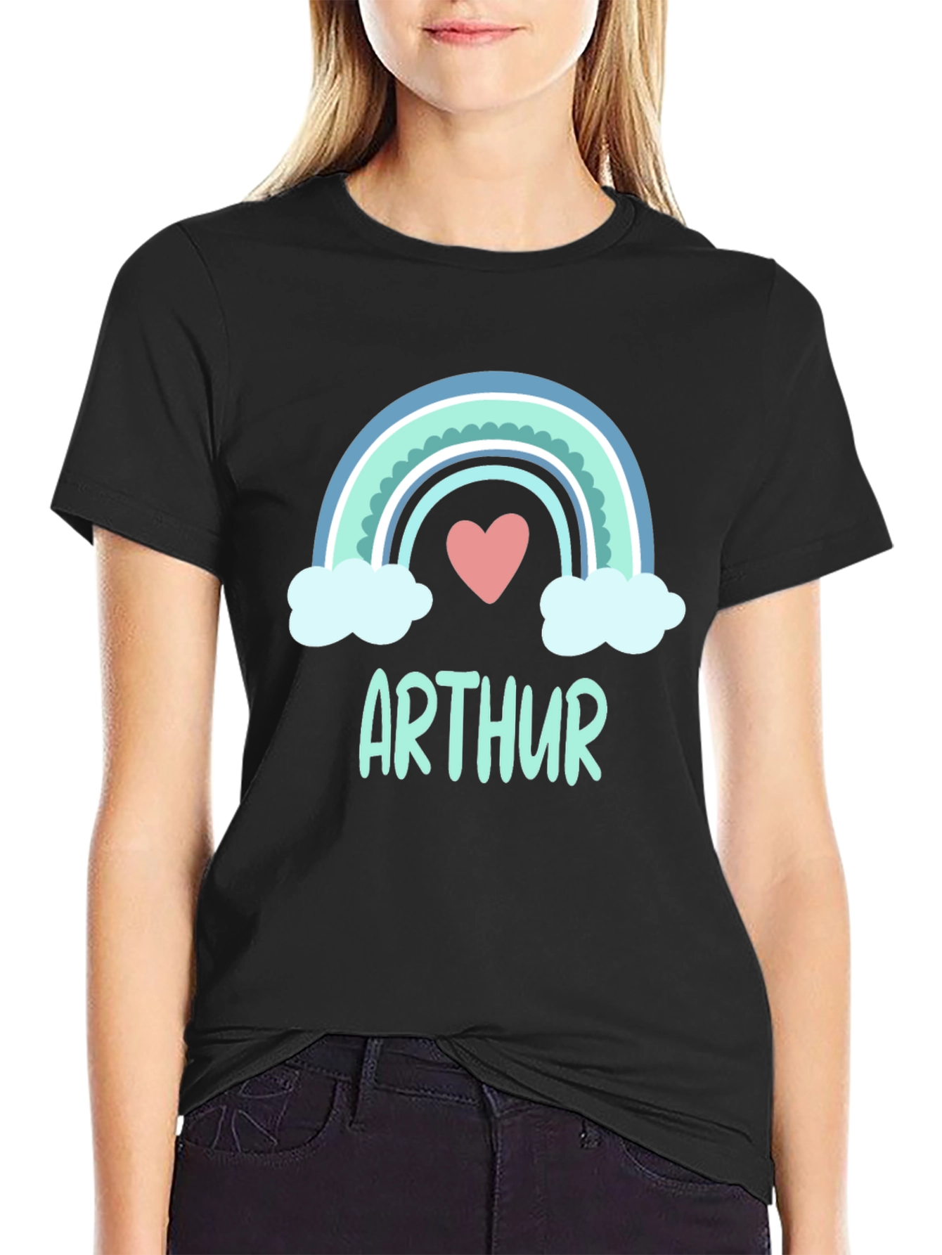 Arthur Rainbow T-Shirt - Personalized Name Tee