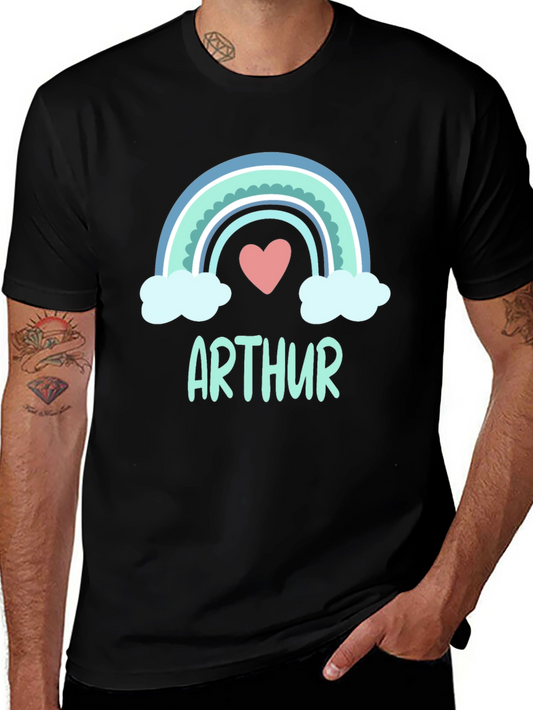 Arthur Rainbow T-Shirt - Personalized Name Tee