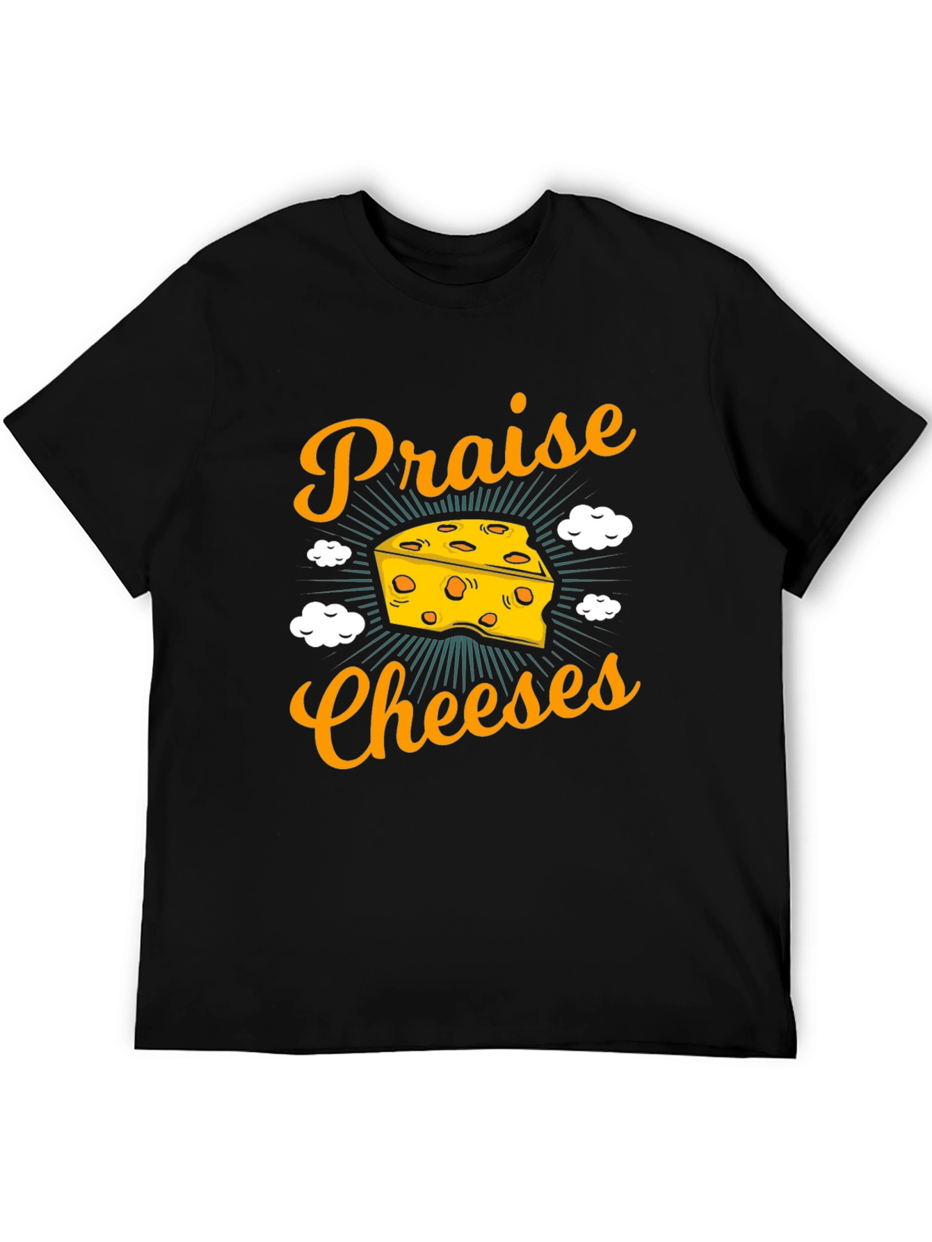 Praise Cheeses Graphic Tee - Funny Cheese Lover T-Shirt
