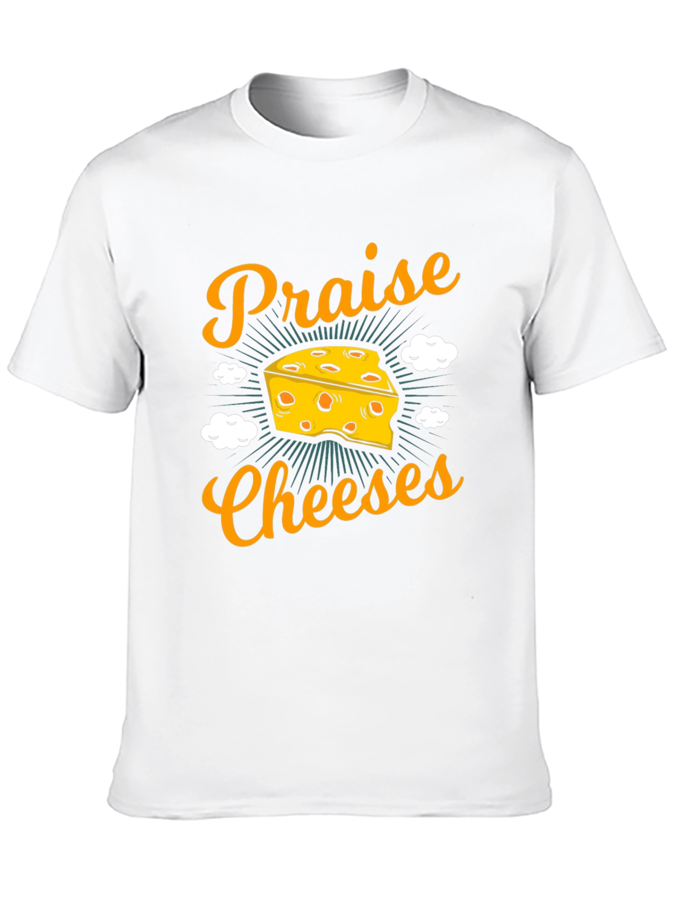 Praise Cheeses Graphic Tee - Funny Cheese Lover T-Shirt