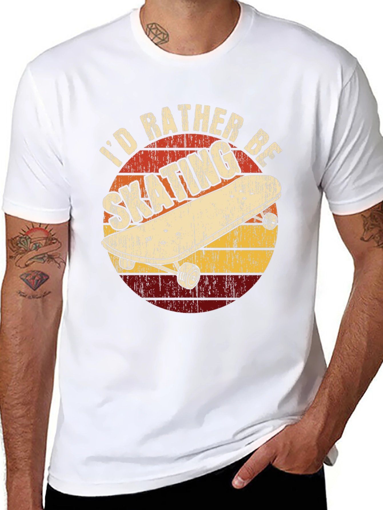 Id Rather Be Skating Graphic Tee
