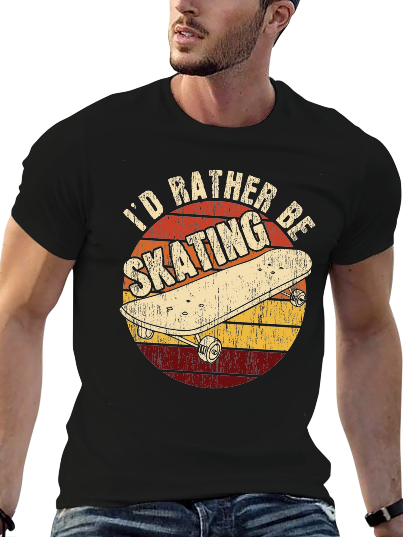 Id Rather Be Skating Graphic Tee