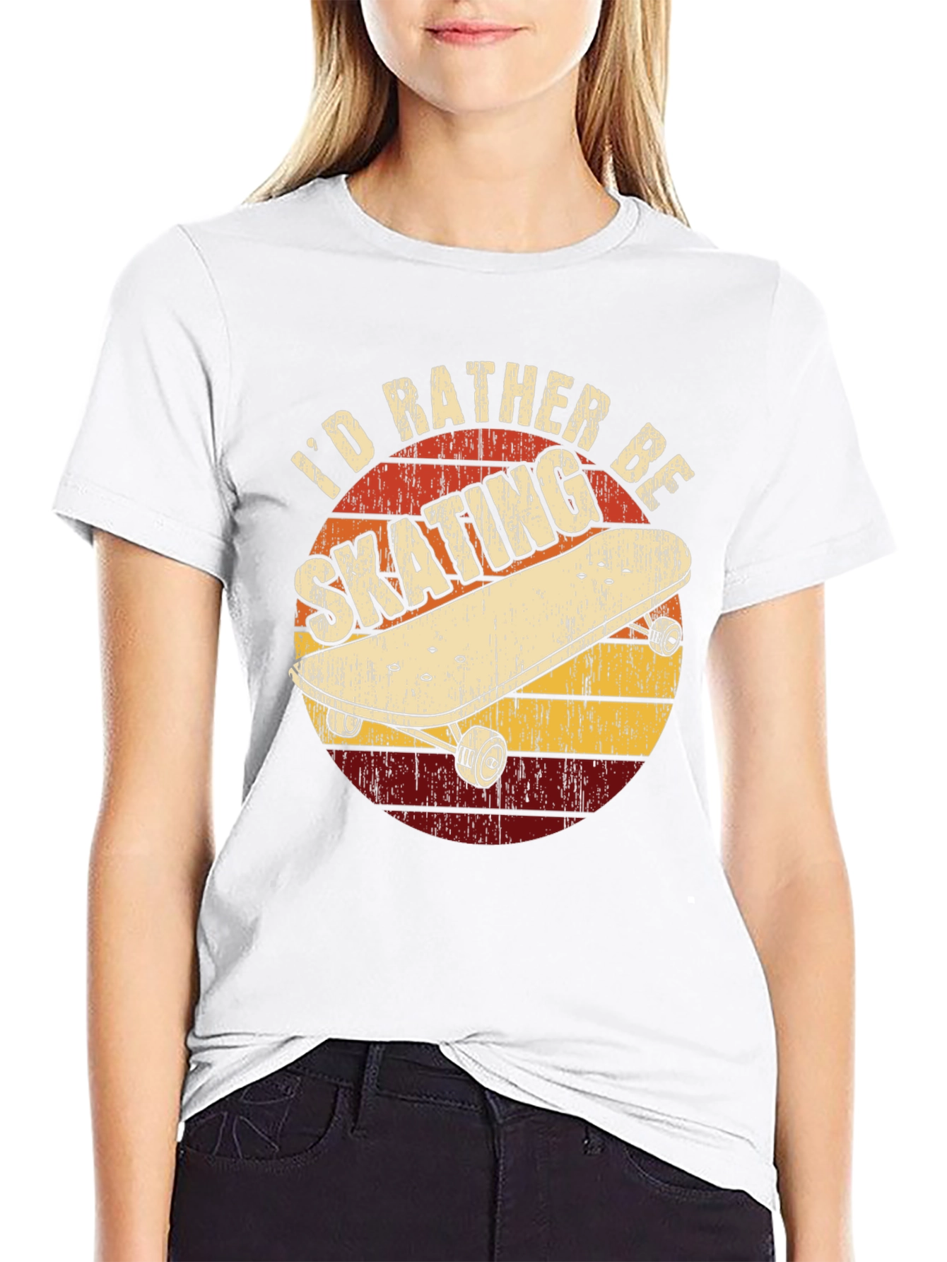 Id Rather Be Skating Graphic Tee