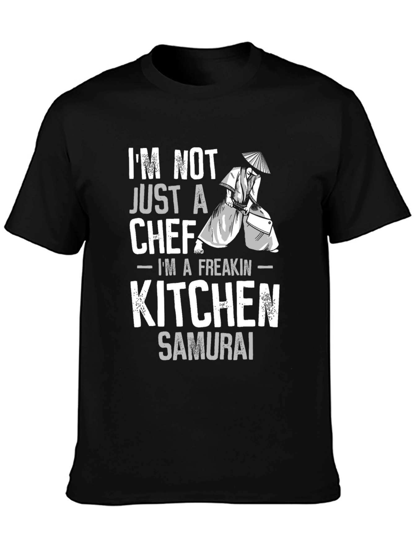 Kitchen Samurai Chef Graphic T-Shirt - Black