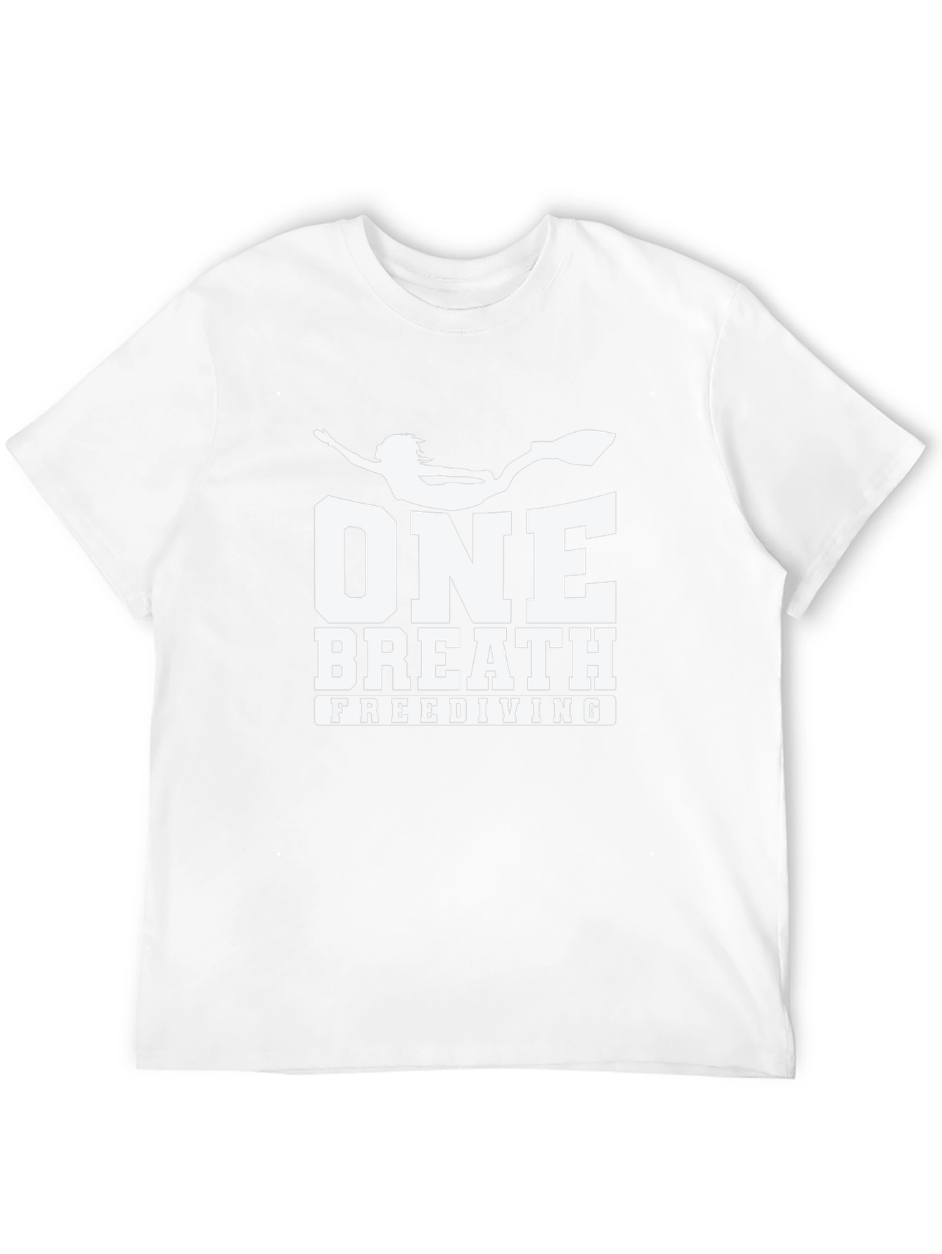 One Breath Freediving T-Shirt Black Cotton Tee