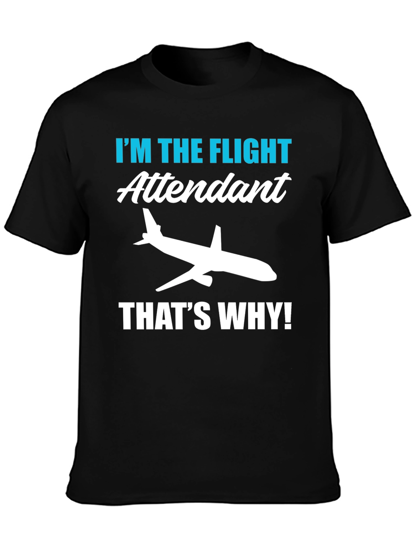 Flight Attendant Tee - Airplane Graphic