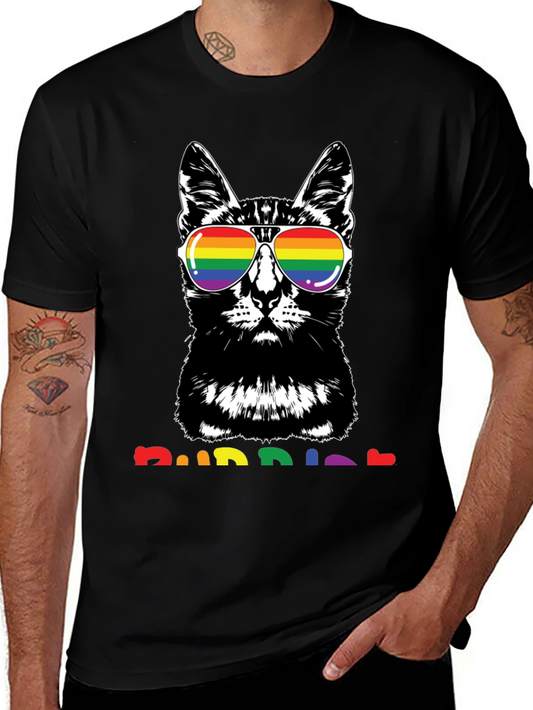 Cool Cat Rainbow T-Shirt