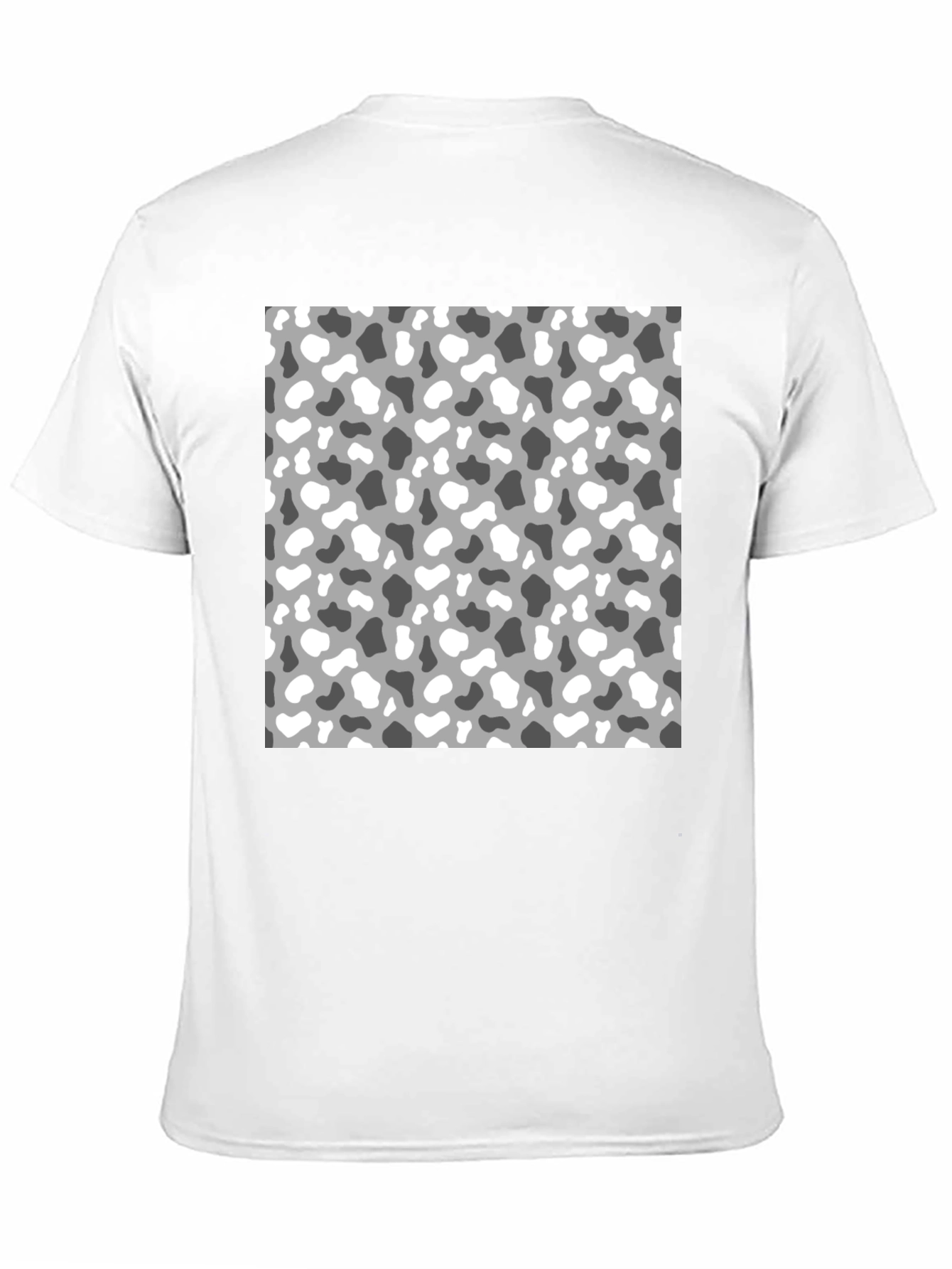 Trendy Camo Print Mens Black T-Shirt