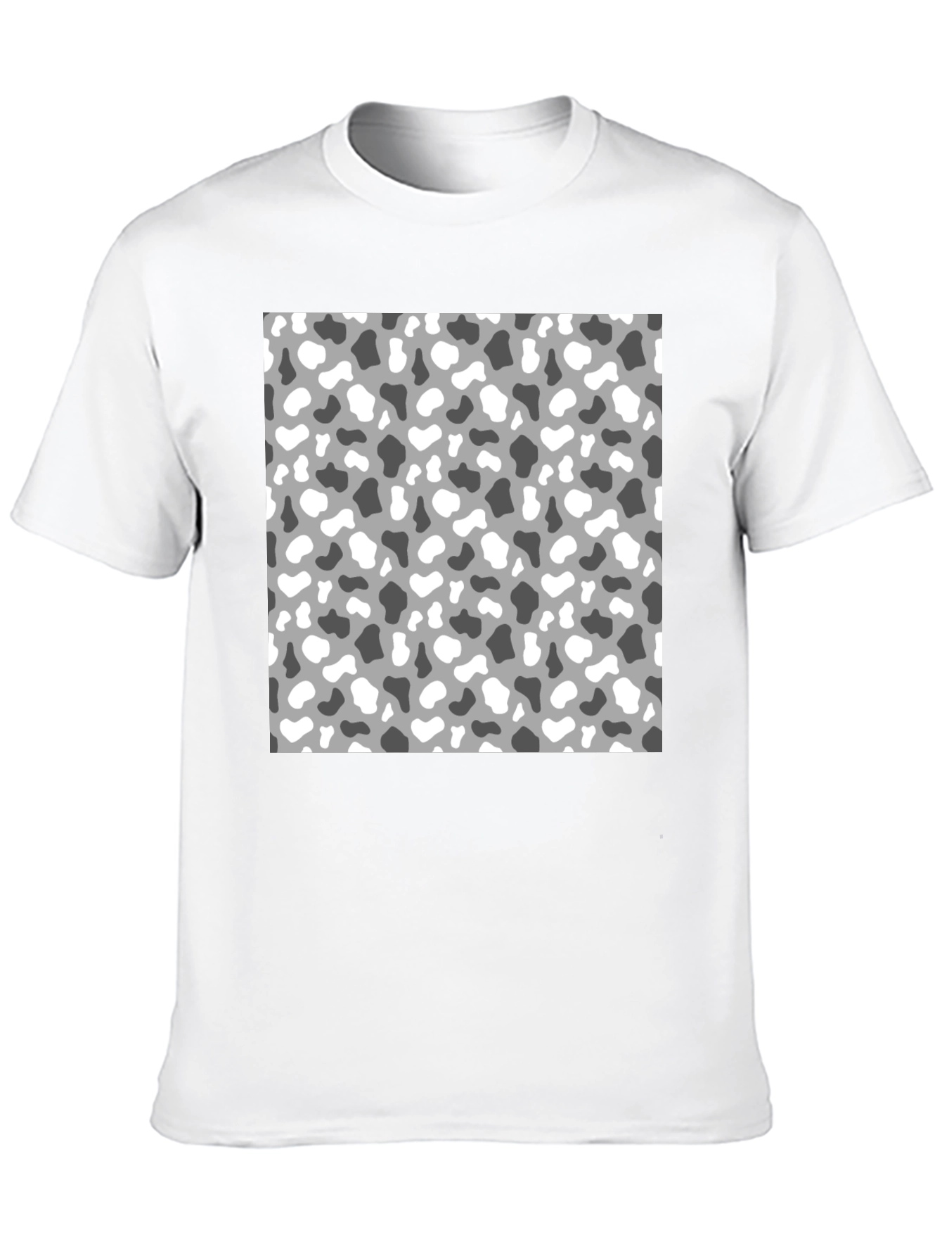 Trendy Camo Print Mens Black T-Shirt