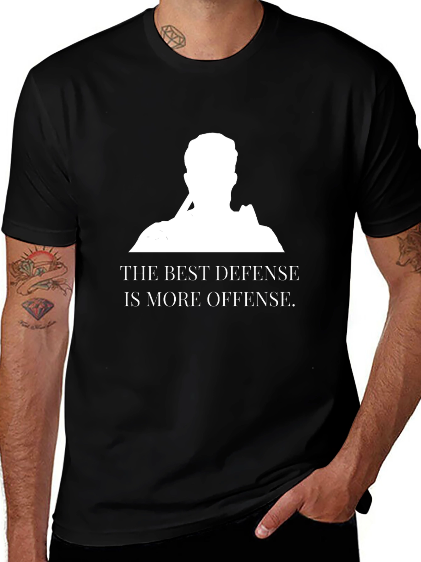 Offensive Defense Black T-Shirt