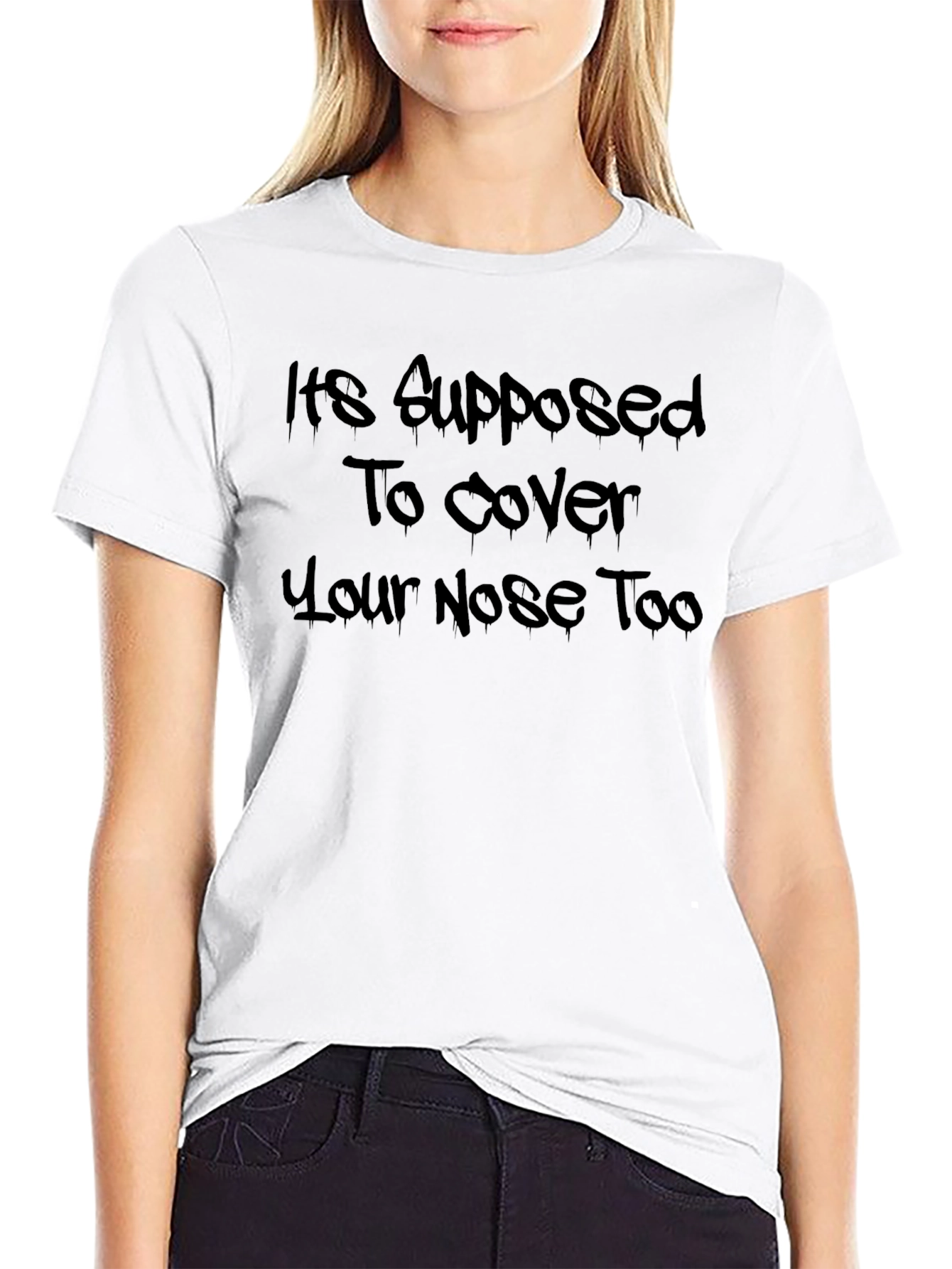 Humorous Face Covering T-Shirt