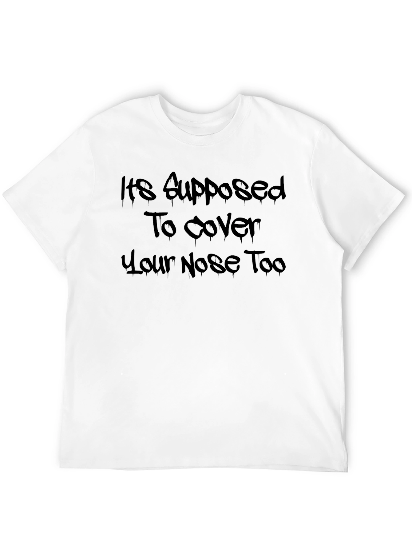 Humorous Face Covering T-Shirt