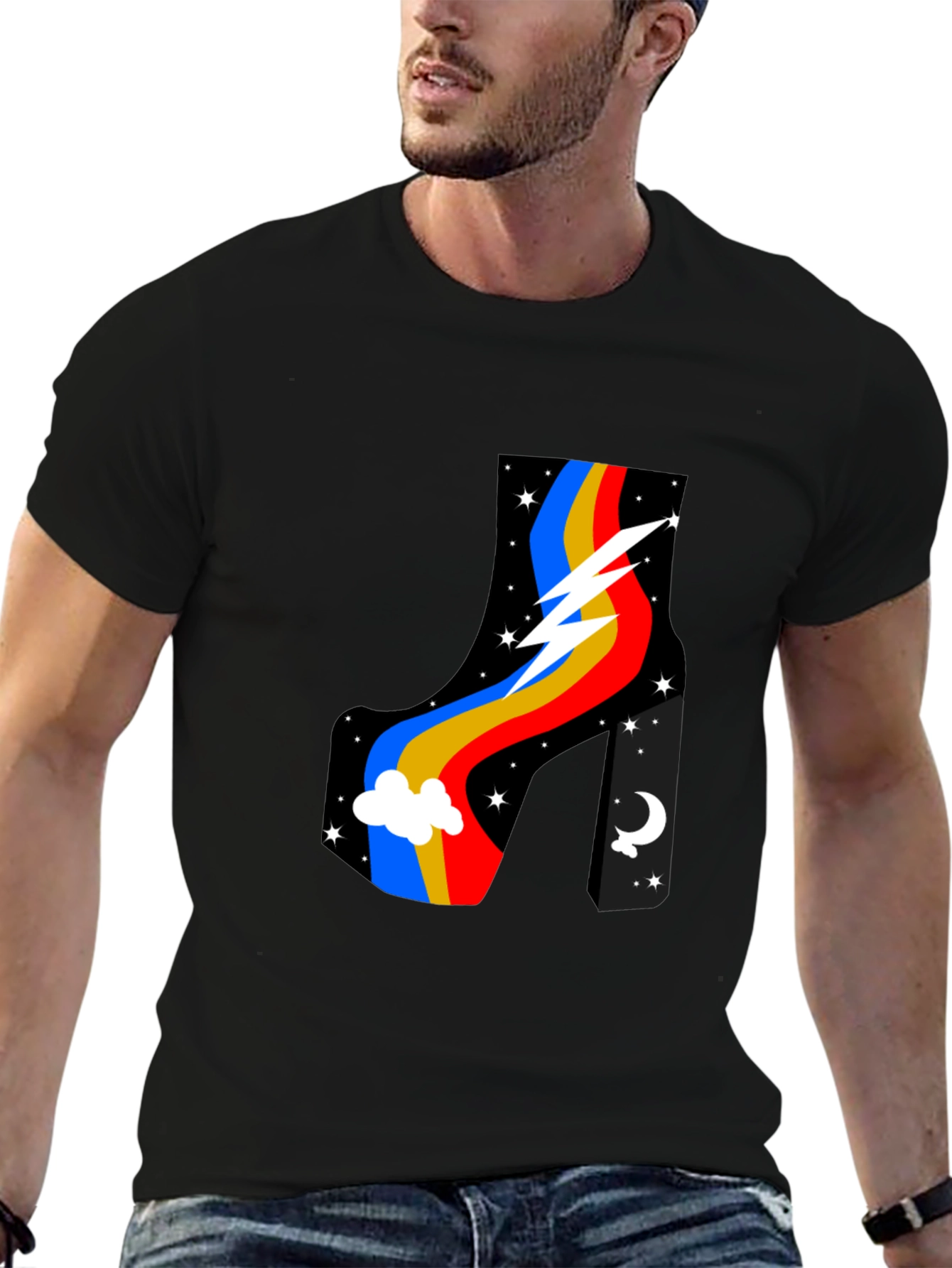 Retro Platform Boot Graphic T-Shirt