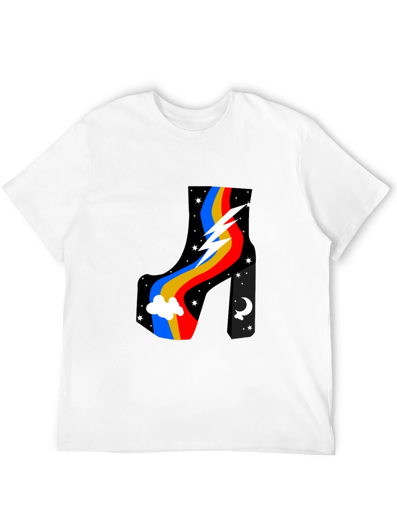 Retro Platform Boot Graphic T-Shirt