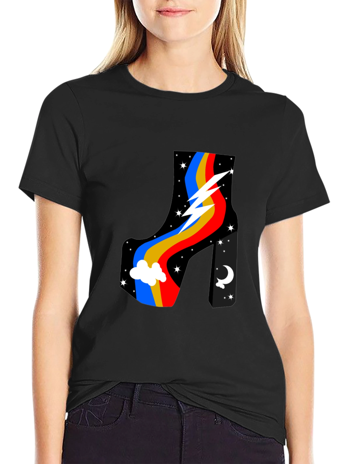 Retro Platform Boot Graphic T-Shirt