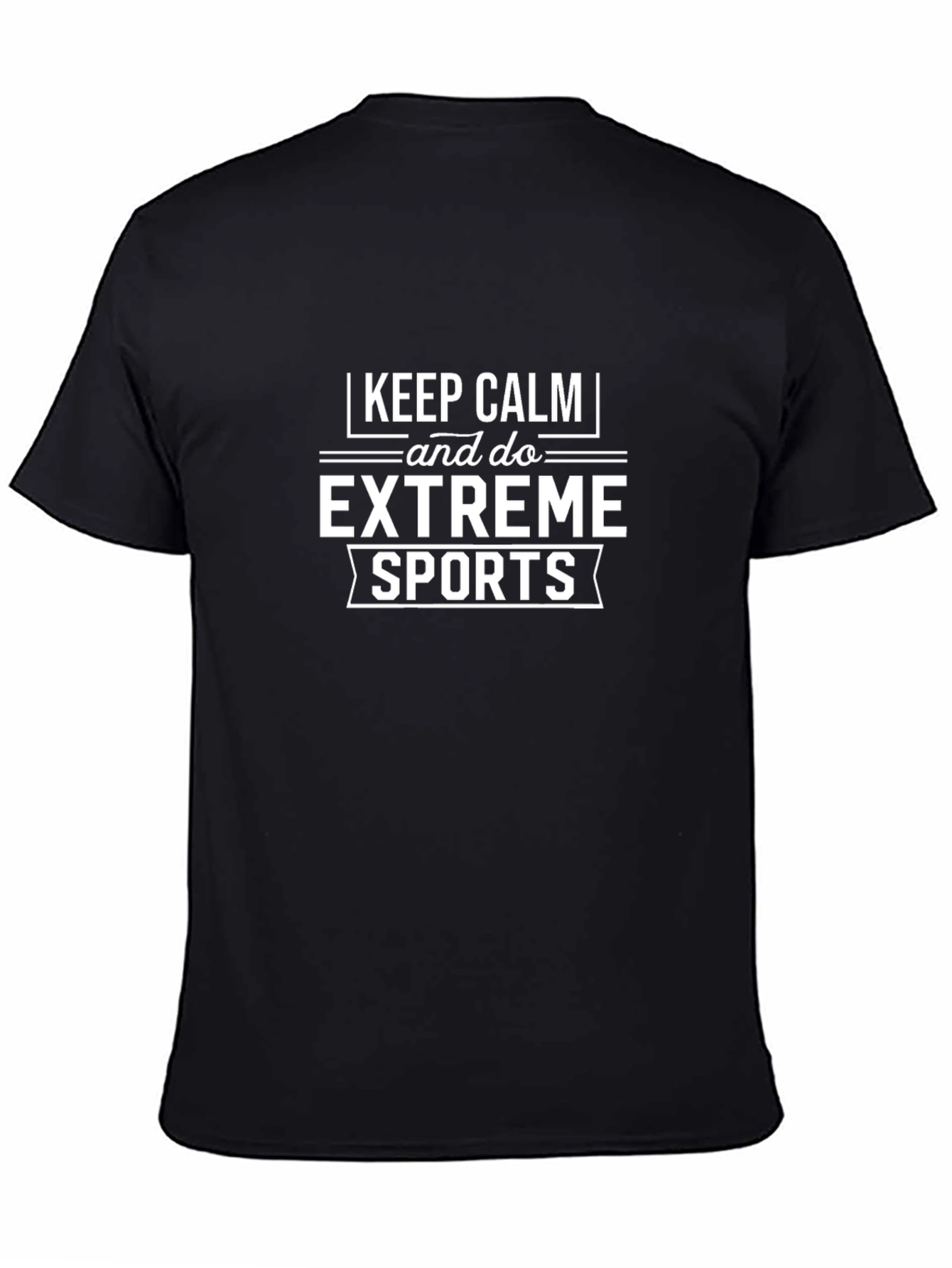 Keep Calm Extreme Sports Black T-Shirt