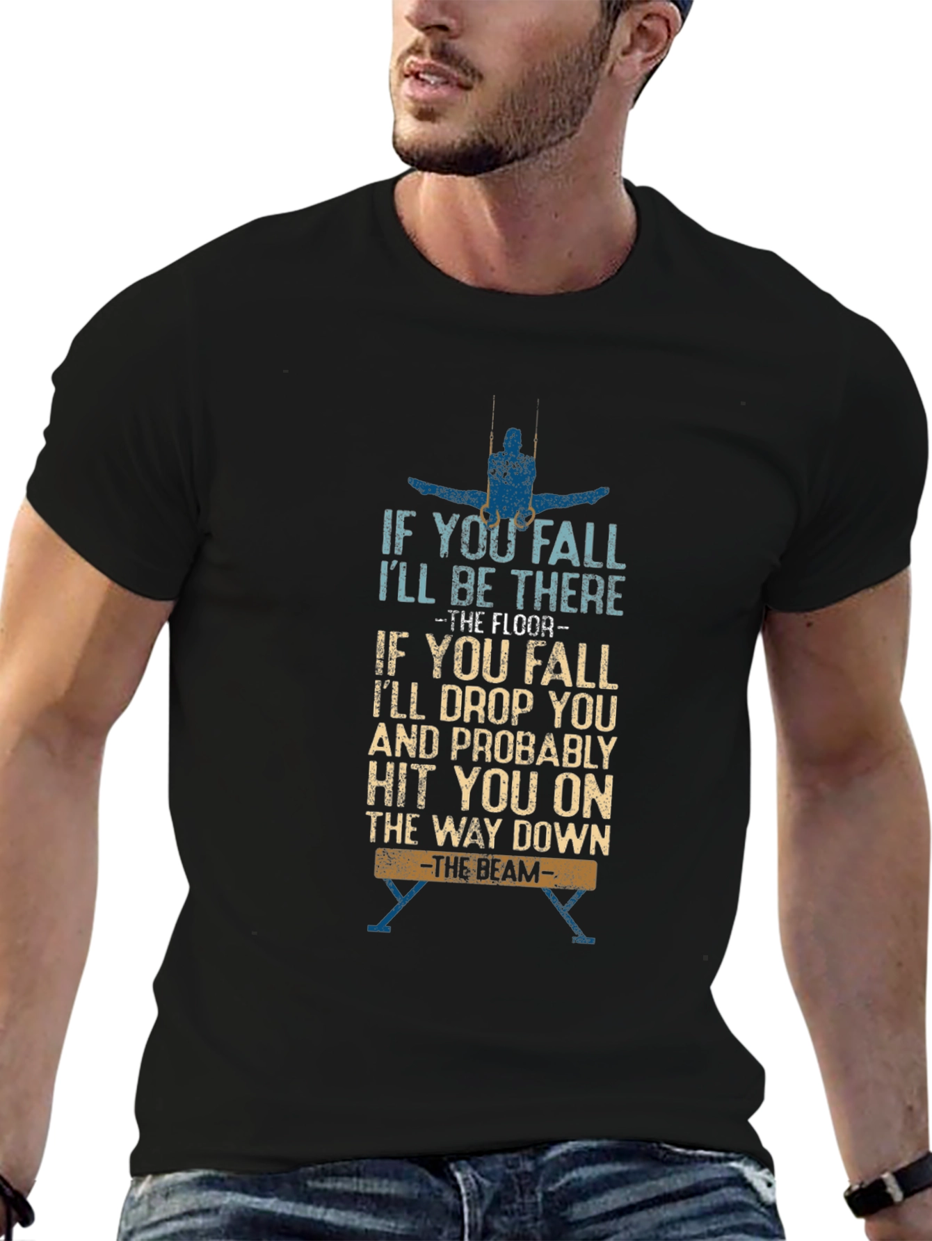 Gymnastics Humor T-Shirt -  Balance Beam
