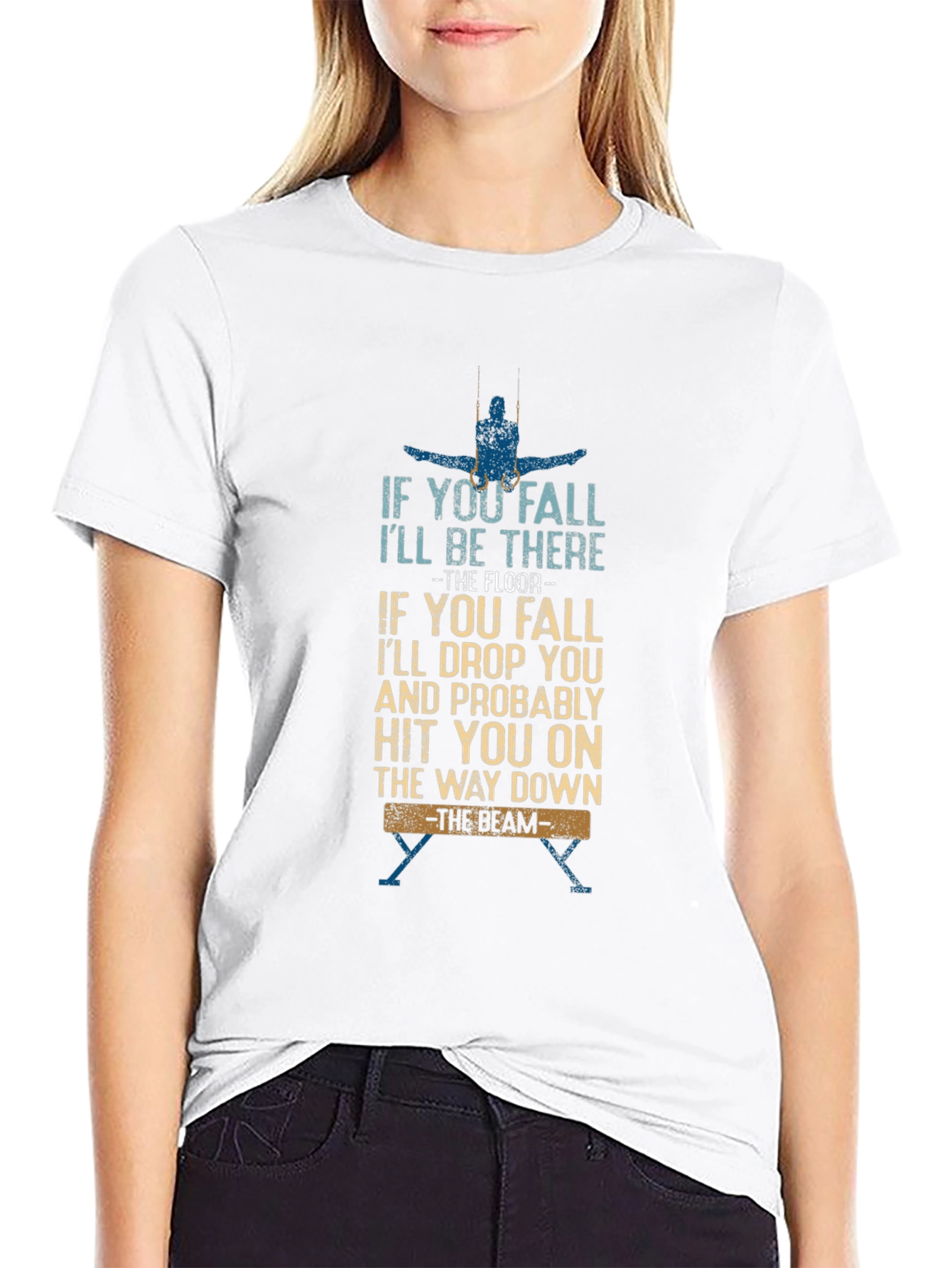 Gymnastics Humor T-Shirt -  Balance Beam