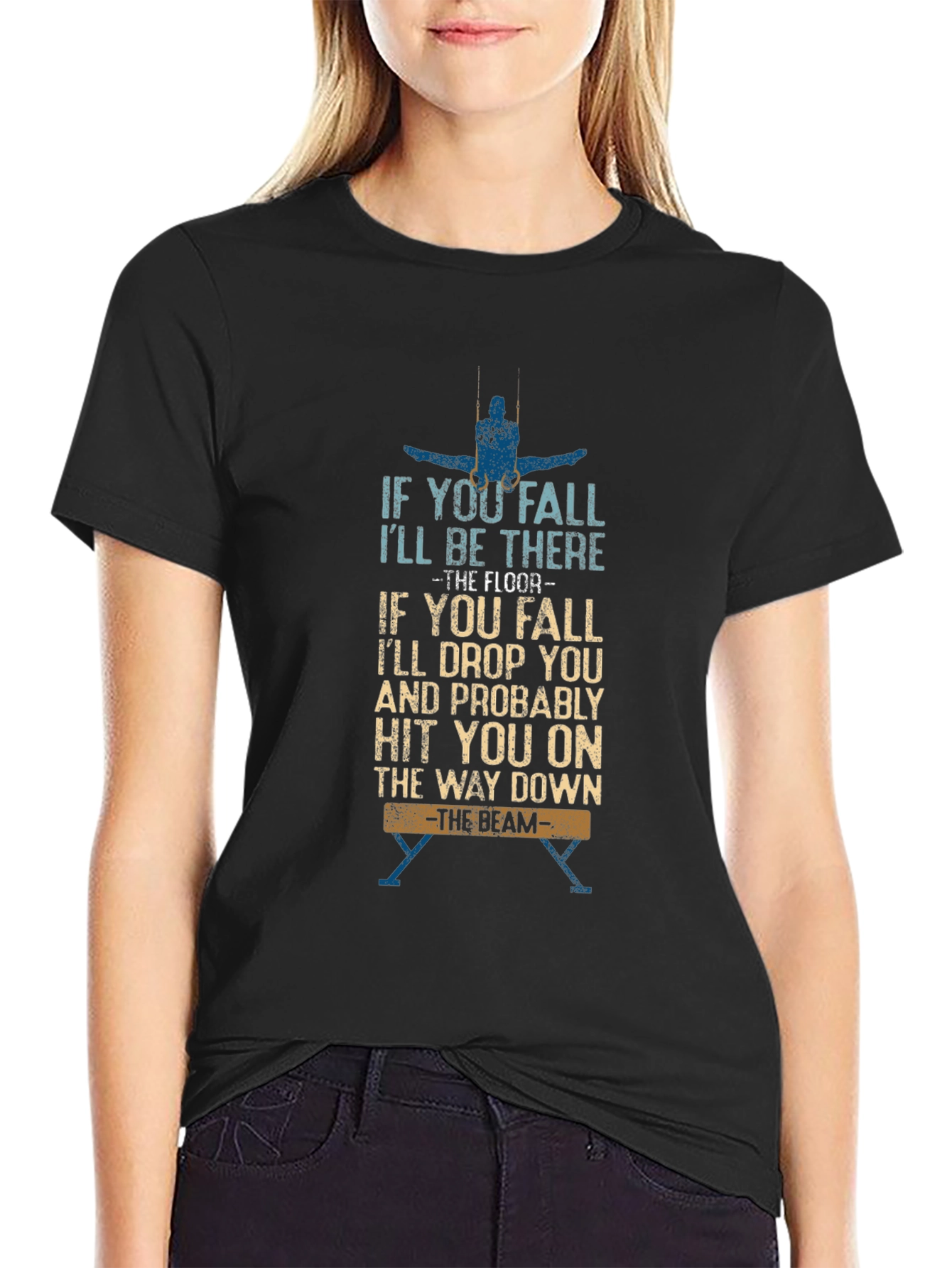 Gymnastics Humor T-Shirt -  Balance Beam