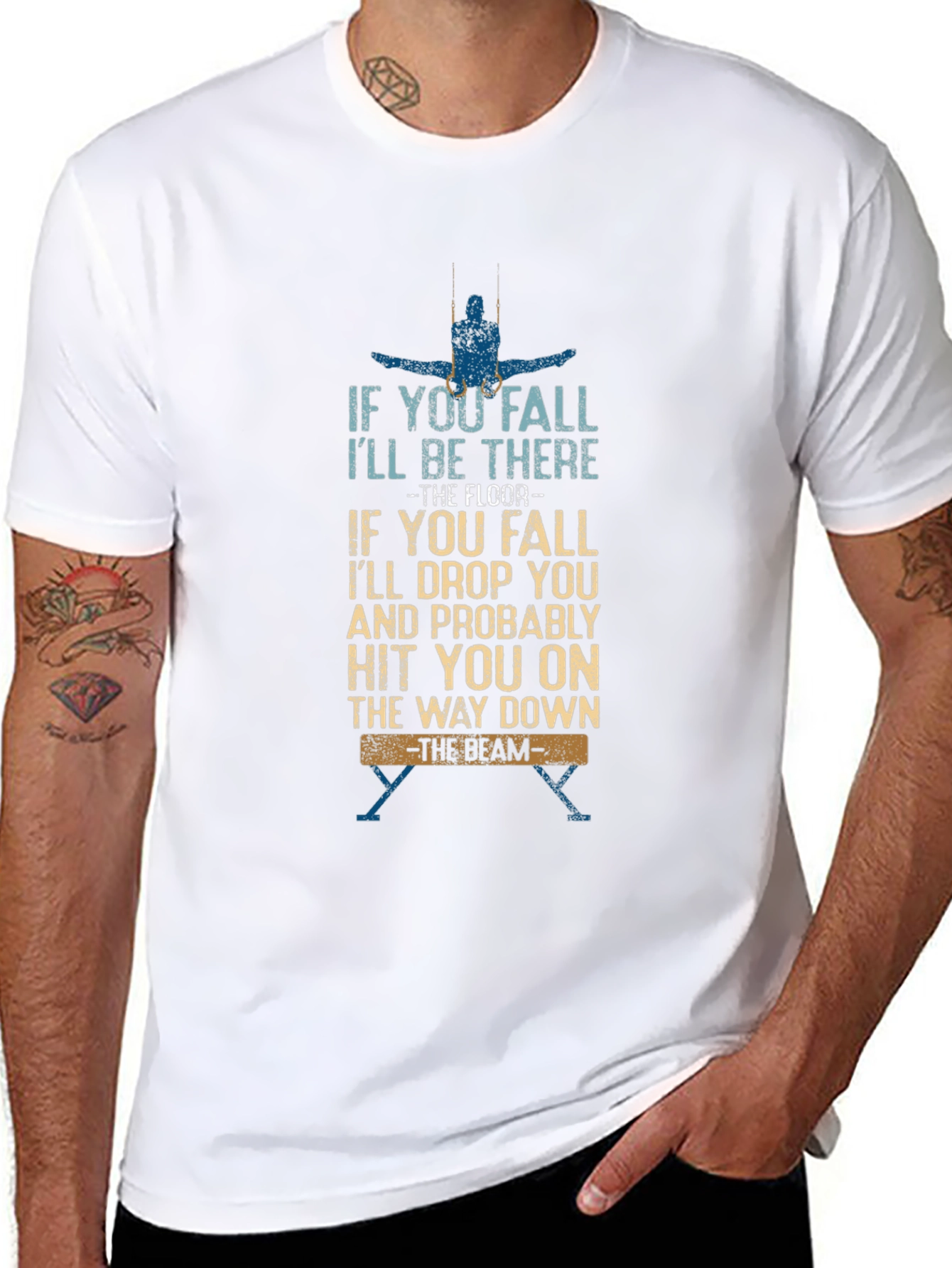 Gymnastics Humor T-Shirt -  Balance Beam