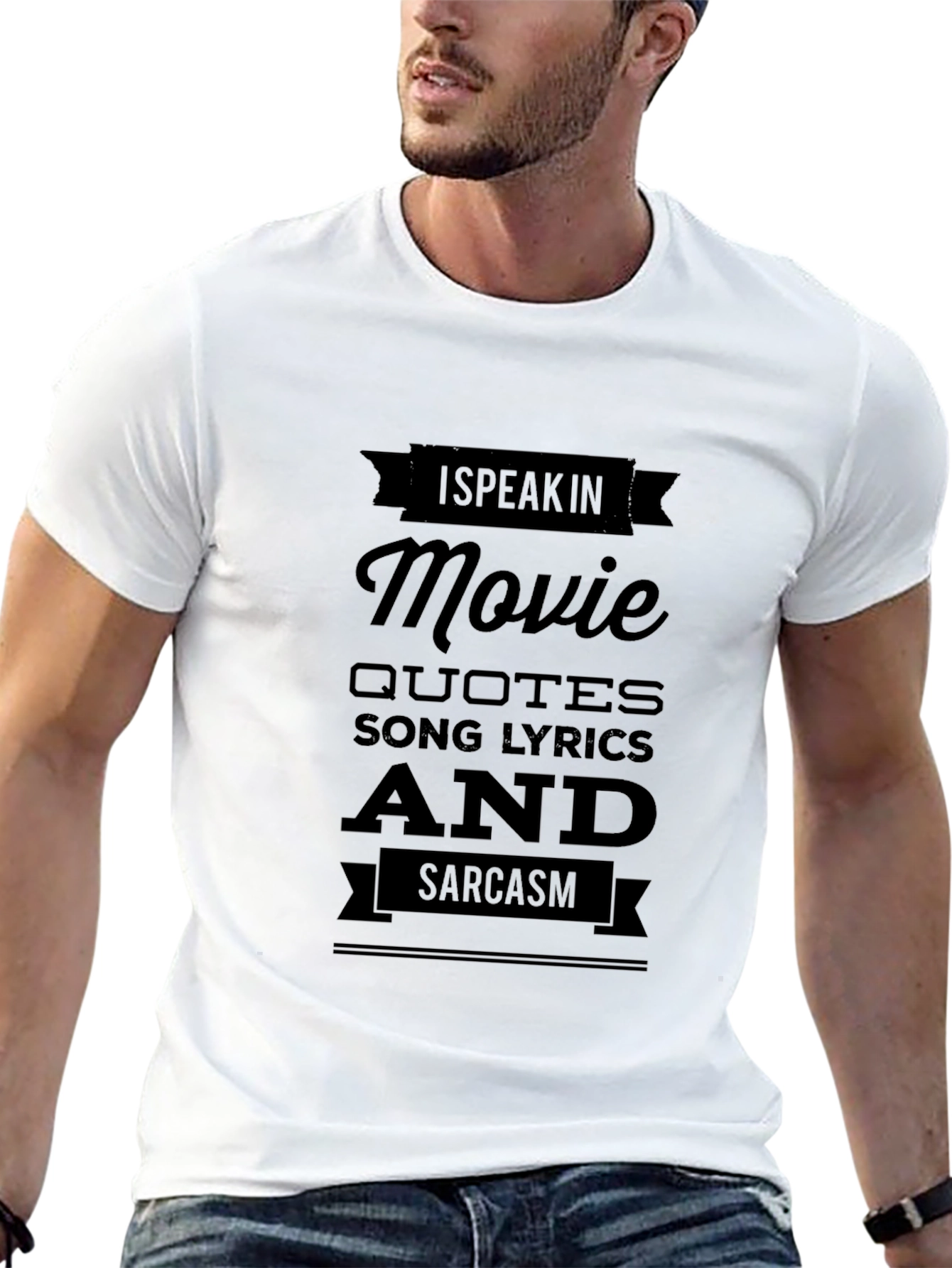 Movie Quotes & Sarcasm Black T-Shirt