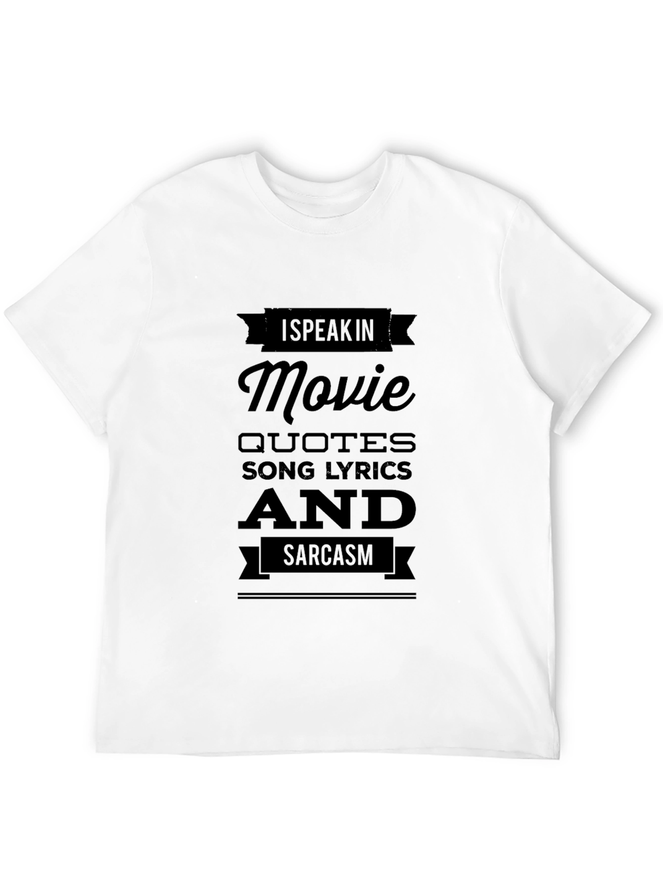 Movie Quotes & Sarcasm Black T-Shirt