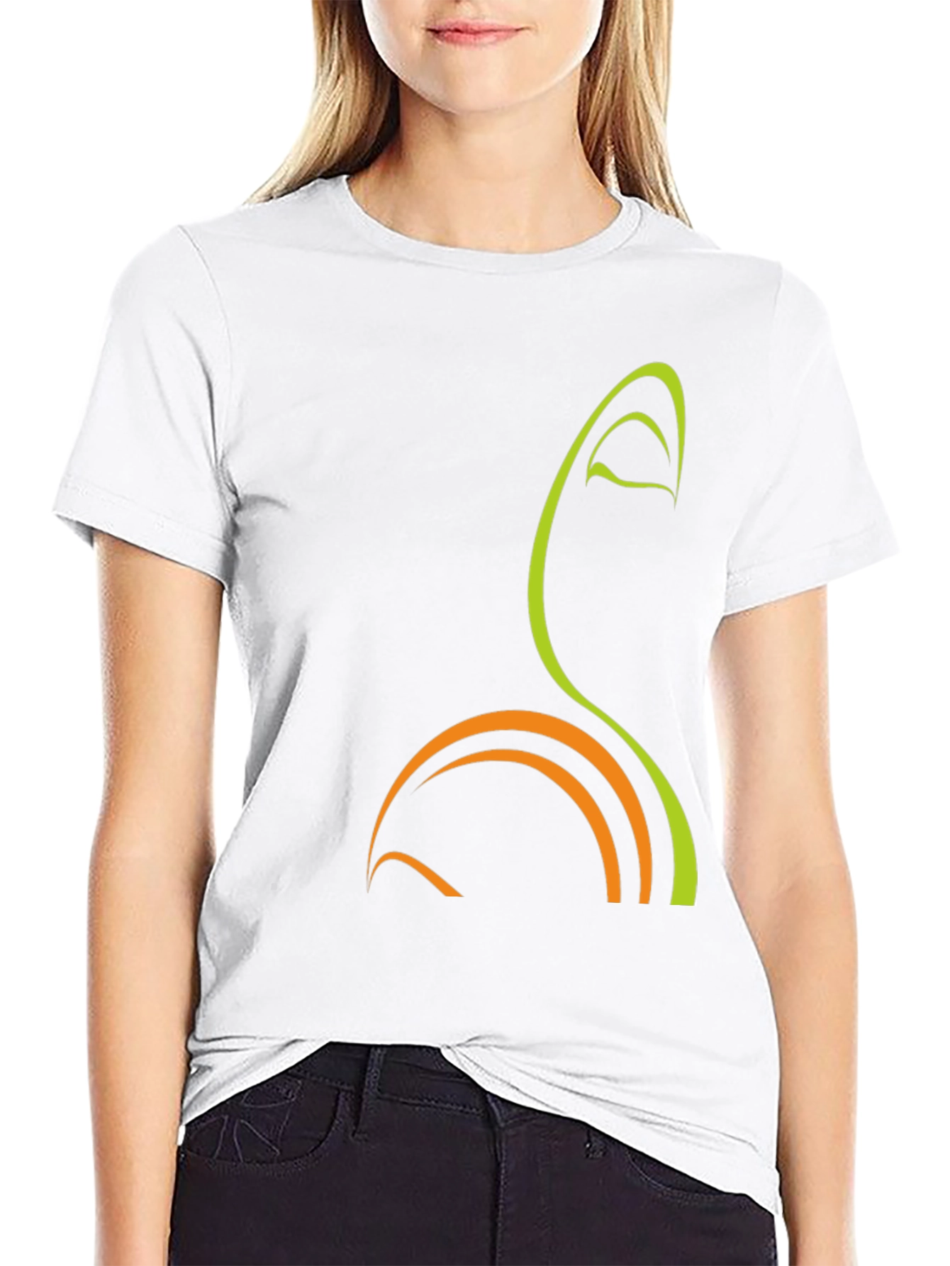 Abstract Graphic Tee - Stylish Mens Black T-Shirt