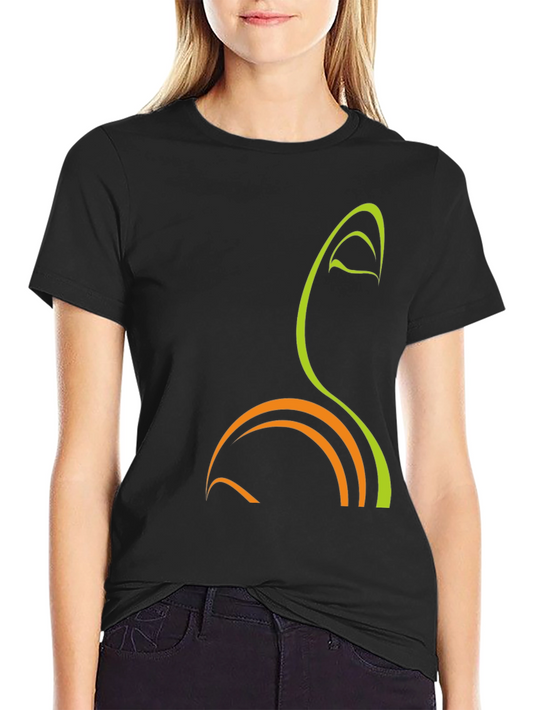 Abstract Graphic Tee - Stylish Mens Black T-Shirt