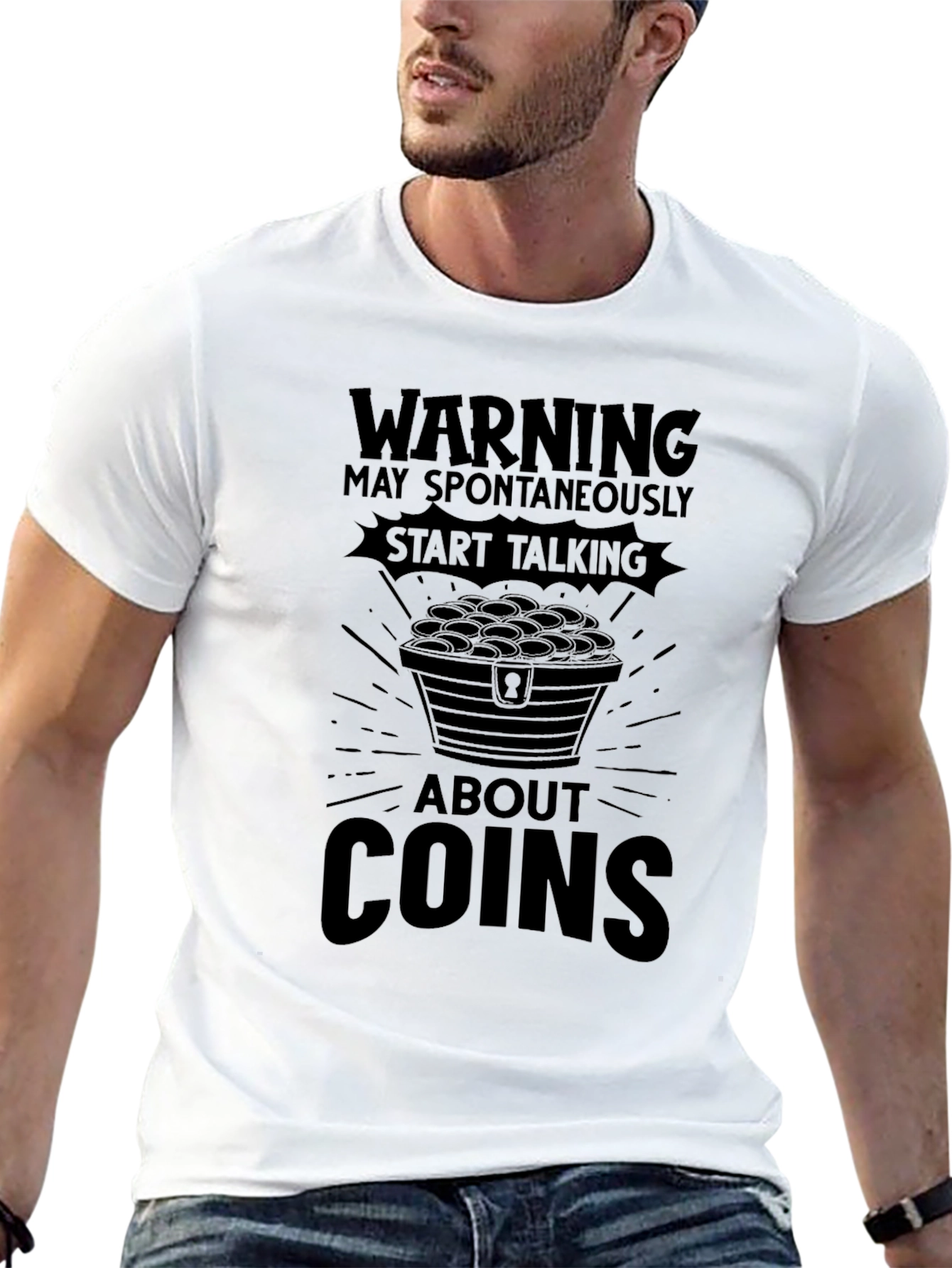Warning: May Spontaneously Talk About Coins T-Shirt