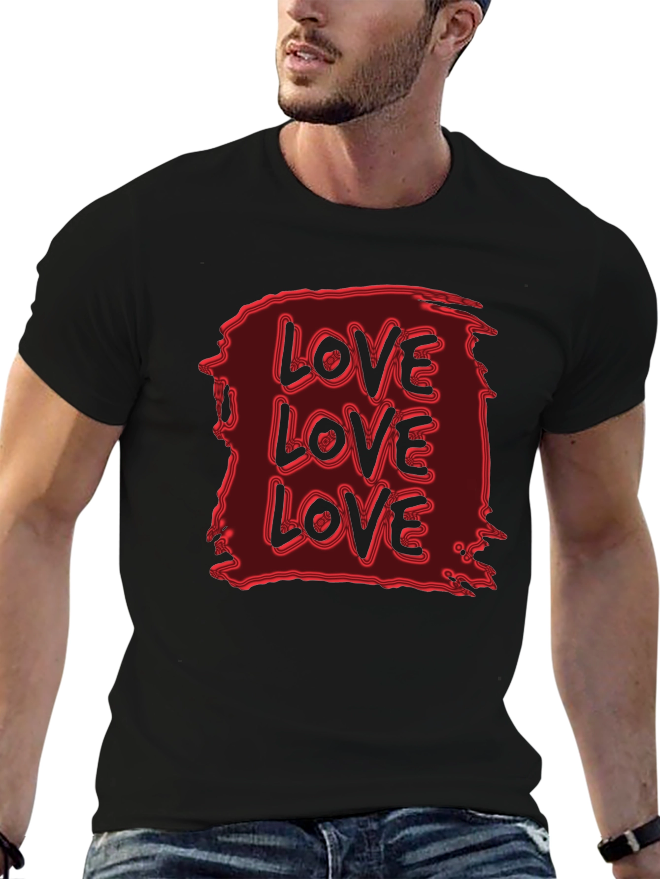 Love Graphic Black T-Shirt