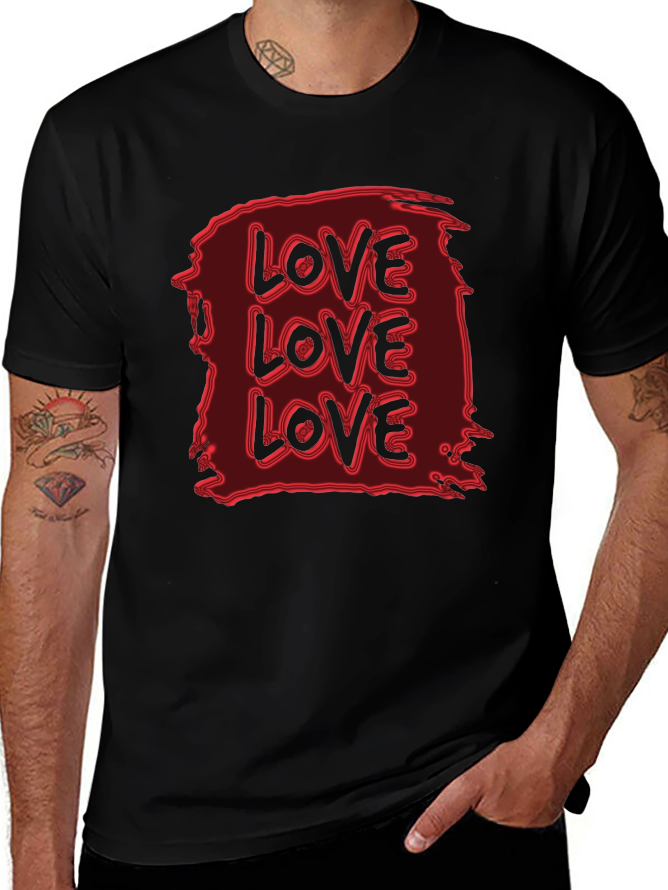 Love Graphic Black T-Shirt