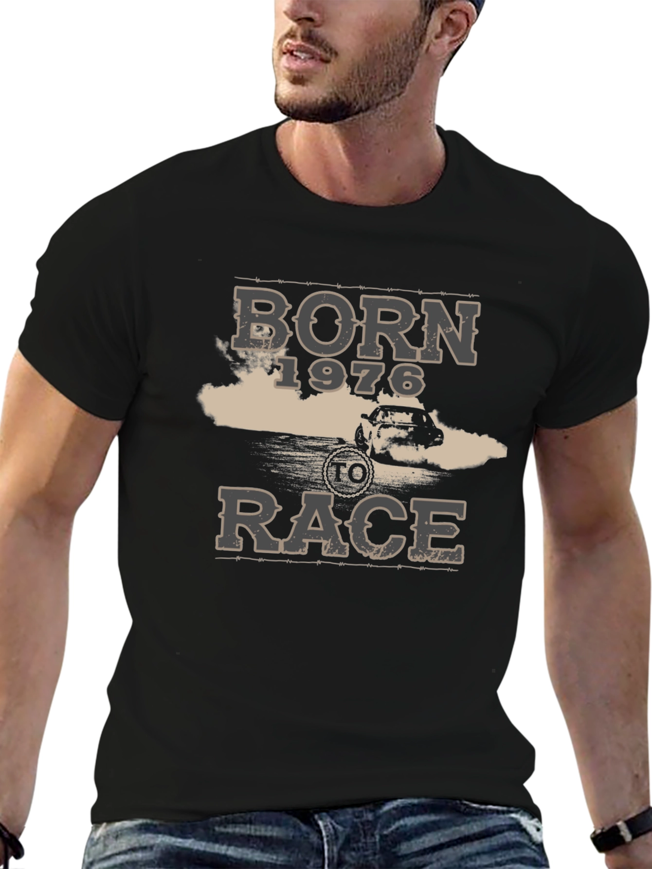 Born 1976 To Race Graphic T-Shirt