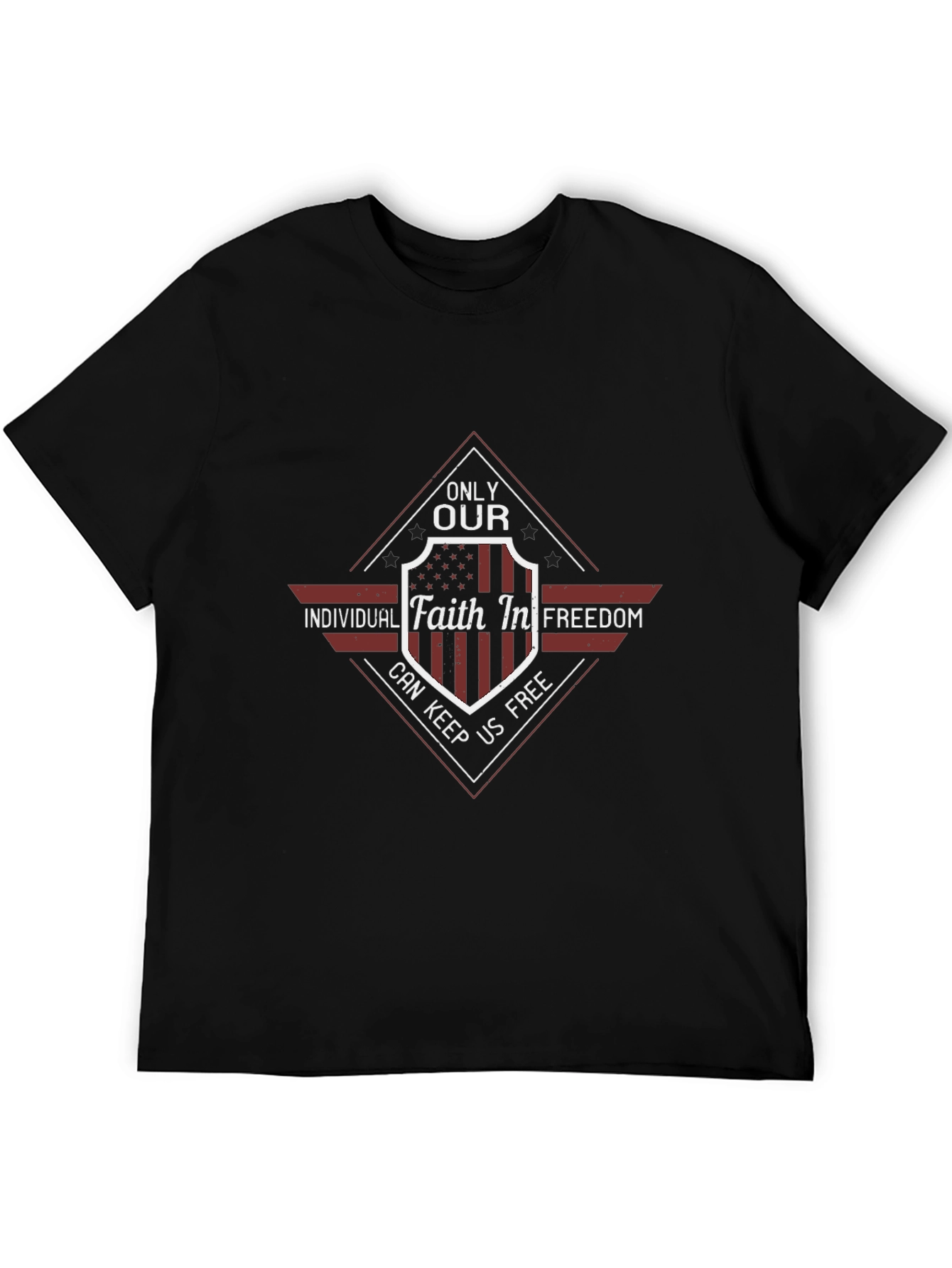 Faith In Freedom Graphic Tee - Patriot American T-Shirt