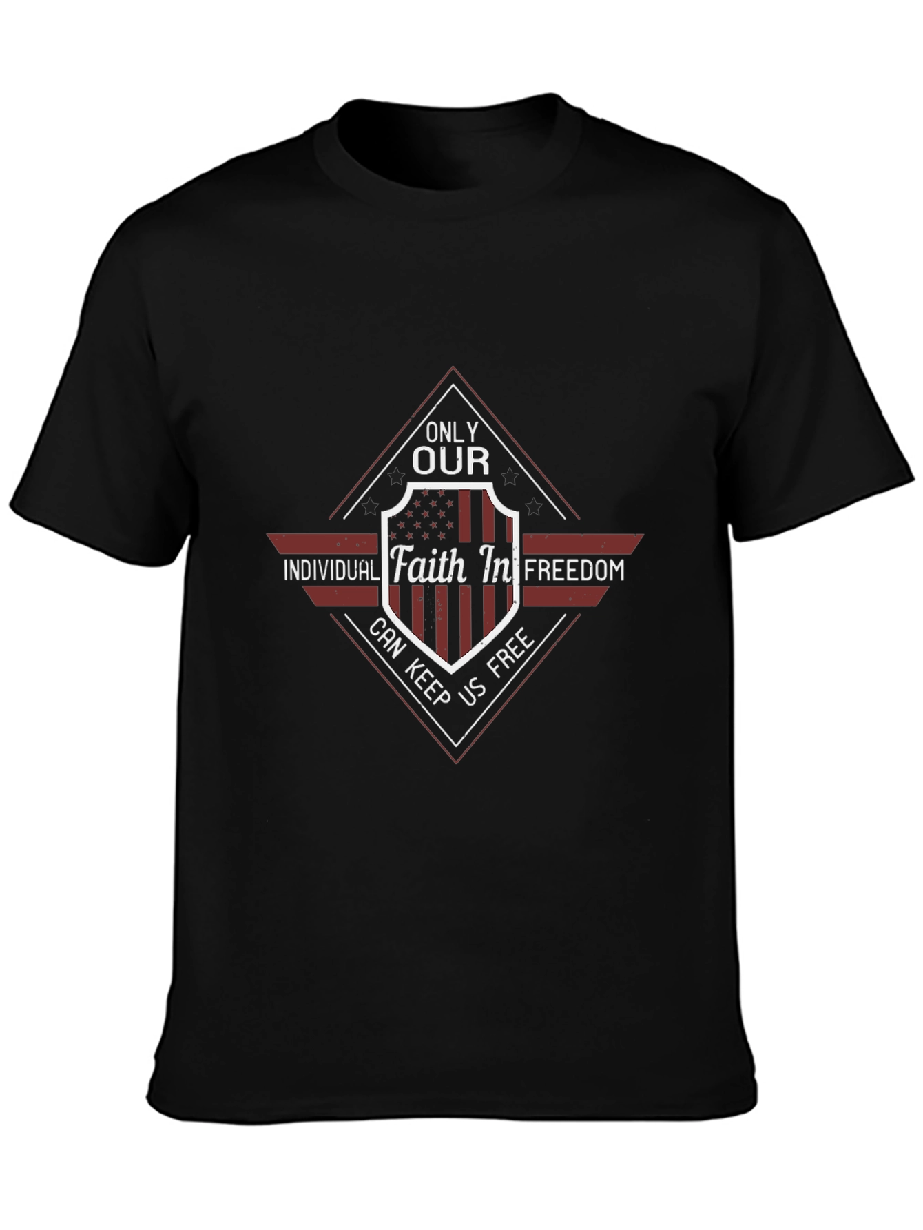 Faith In Freedom Graphic Tee - Patriot American T-Shirt