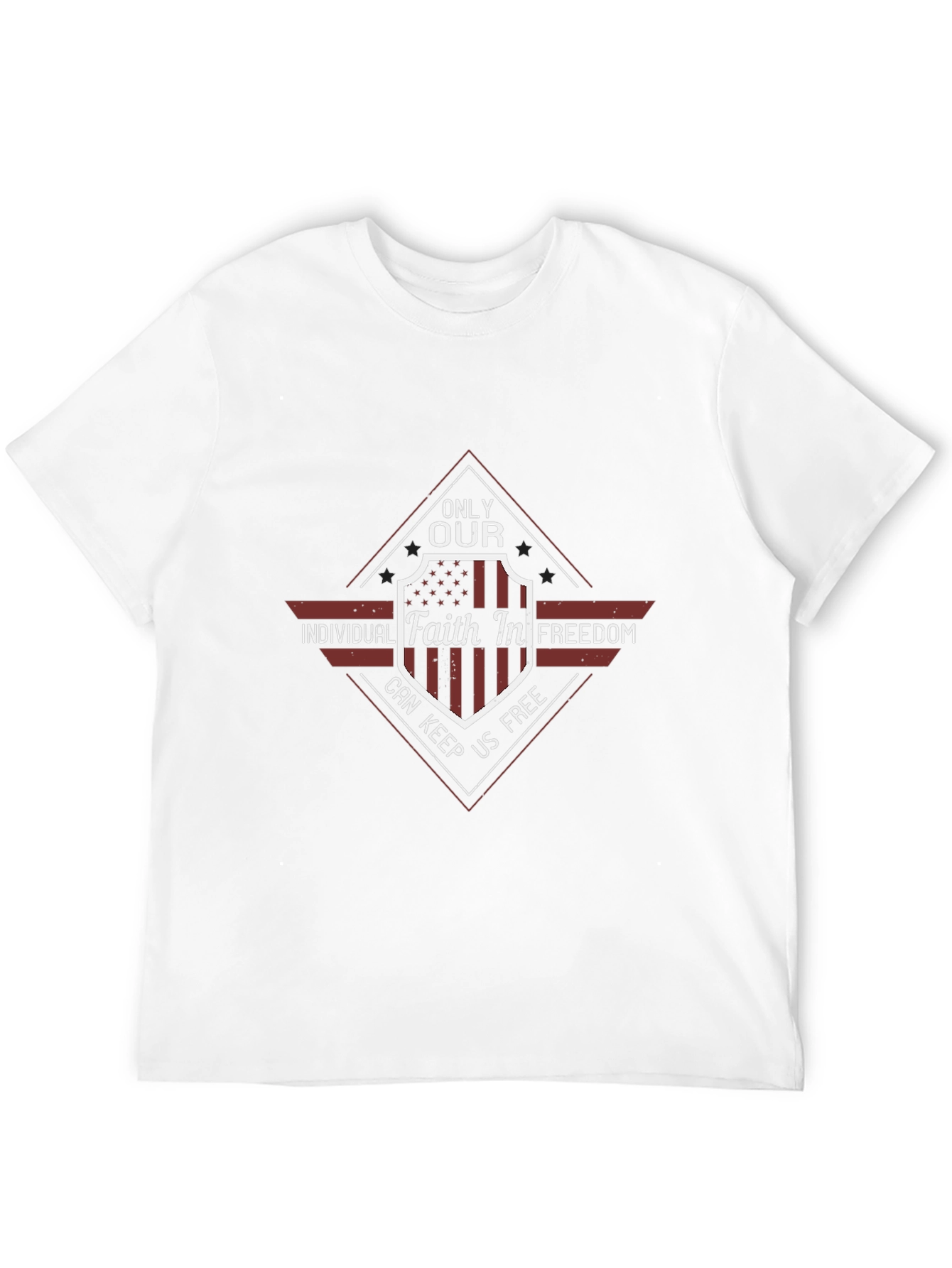 Faith In Freedom Graphic Tee - Patriot American T-Shirt