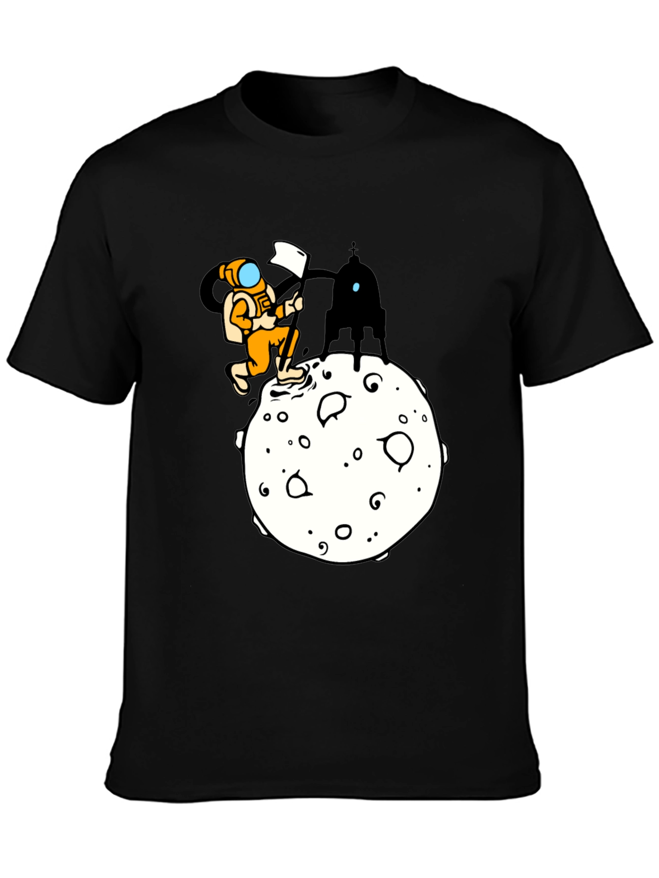 Astronaut Moon Landing Graphic T-Shirt