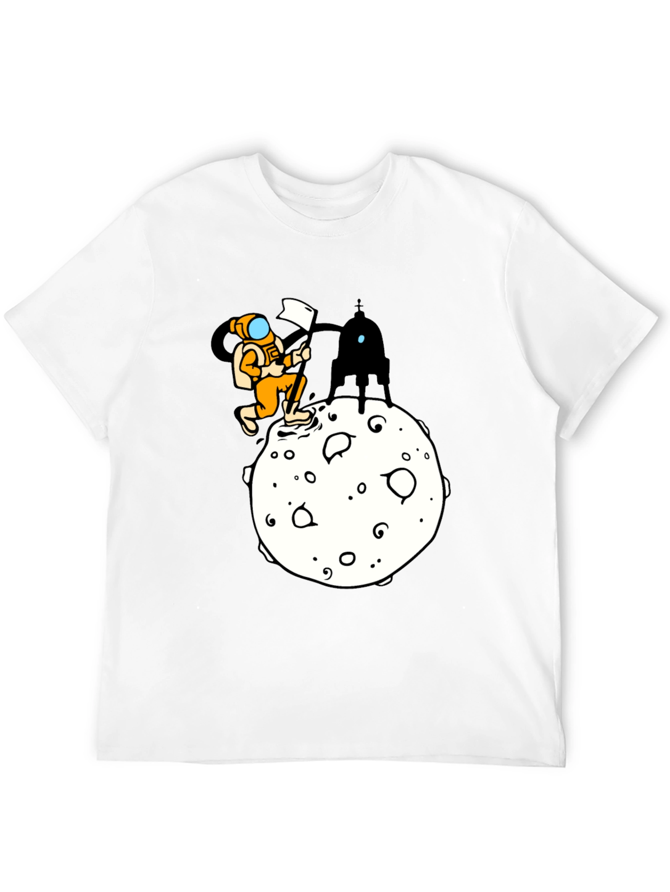 Astronaut Moon Landing Graphic T-Shirt