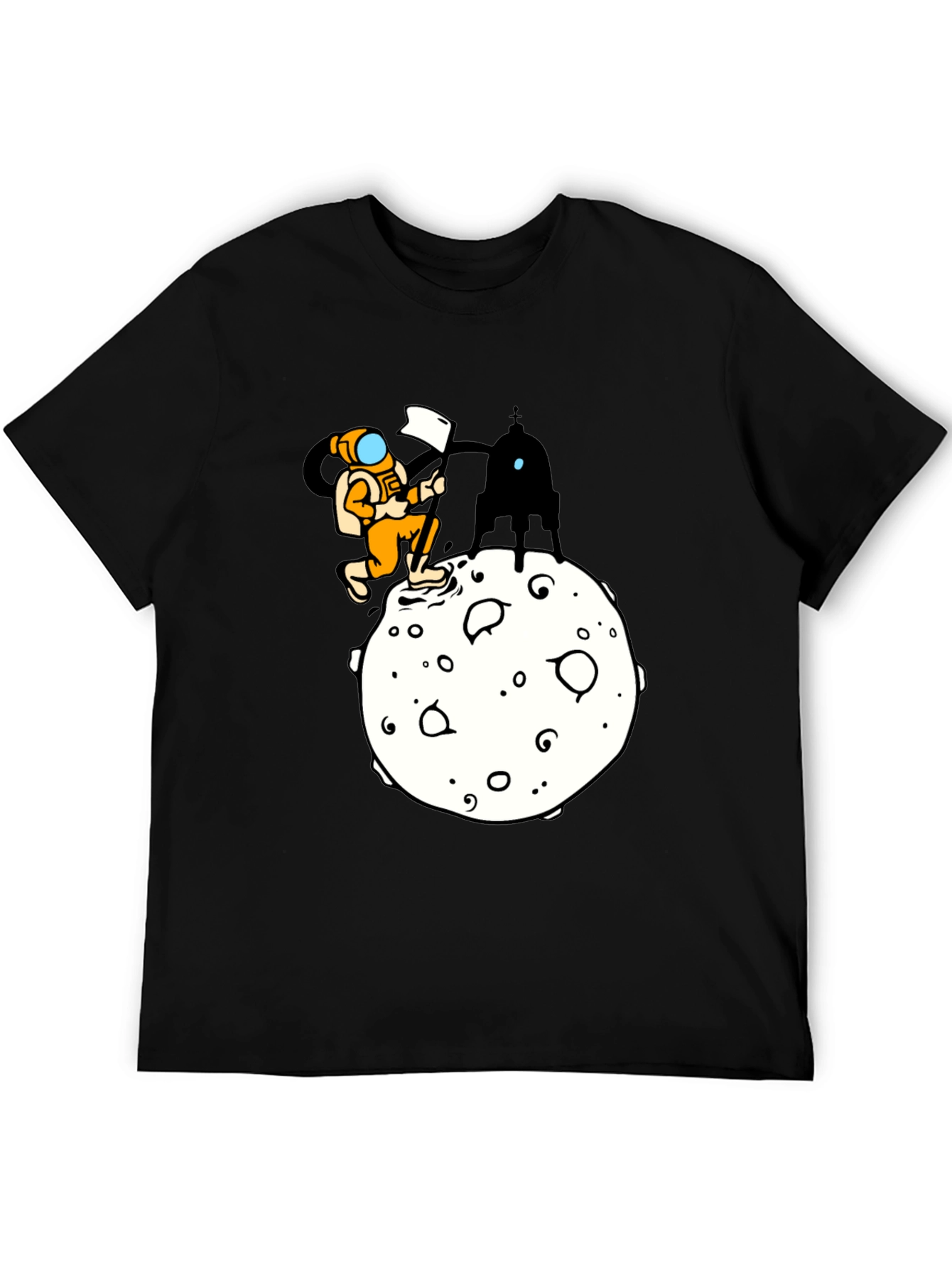 Astronaut Moon Landing Graphic T-Shirt