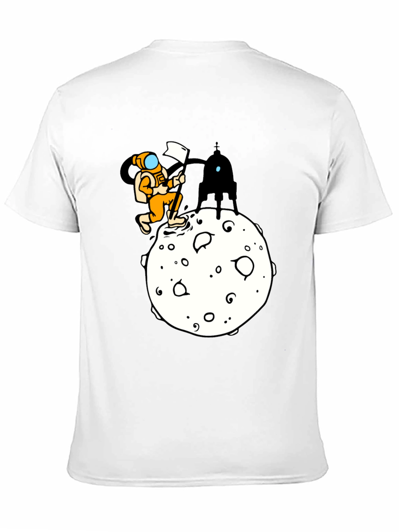Astronaut Moon Landing Graphic T-Shirt