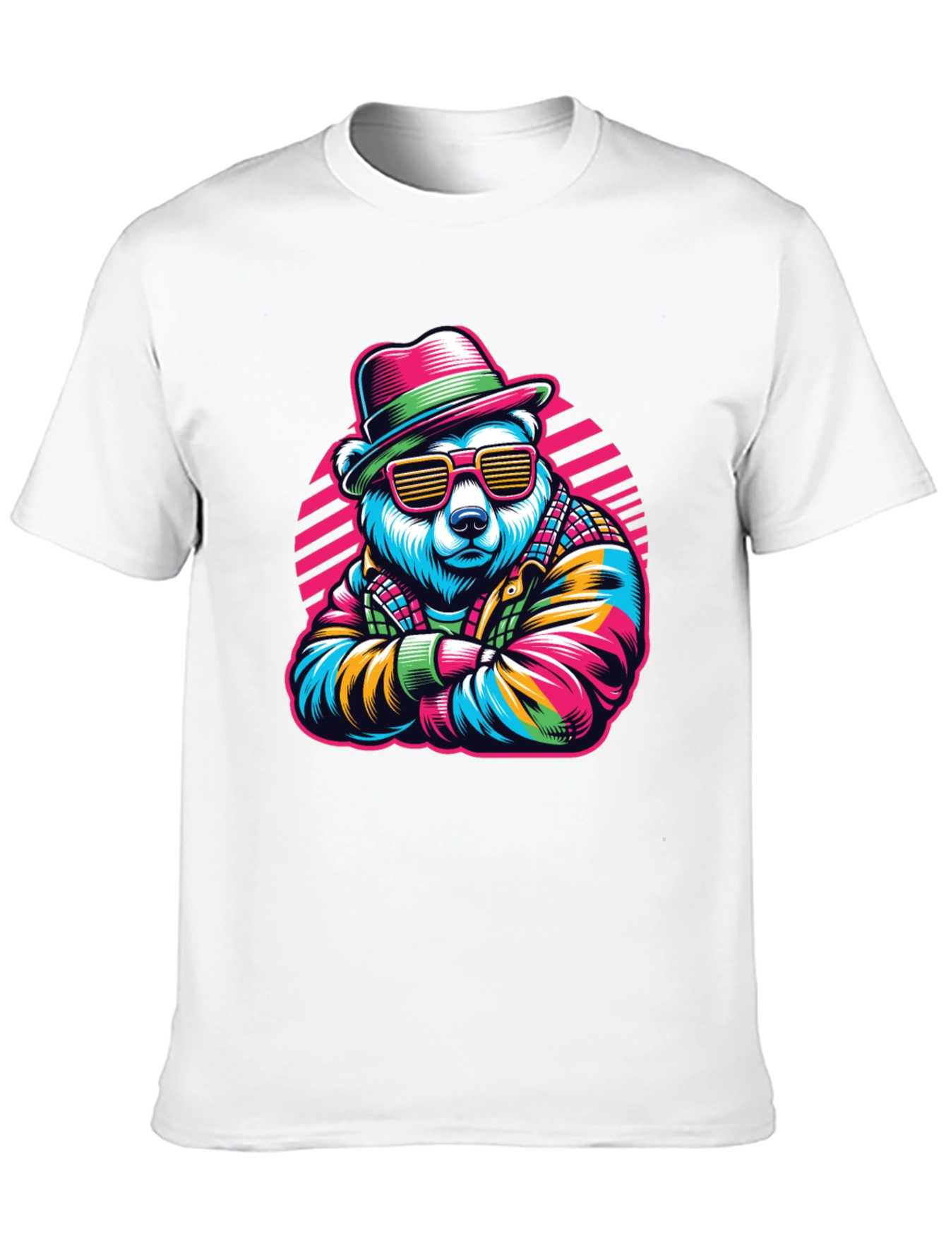 Cool Bear Graphic Tee - Retro Style