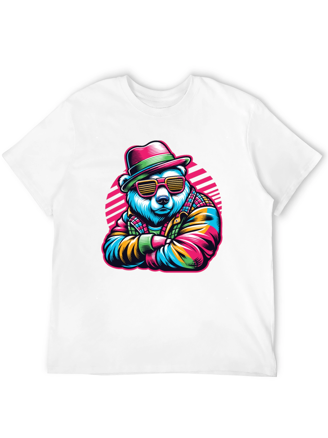 Cool Bear Graphic Tee - Retro Style