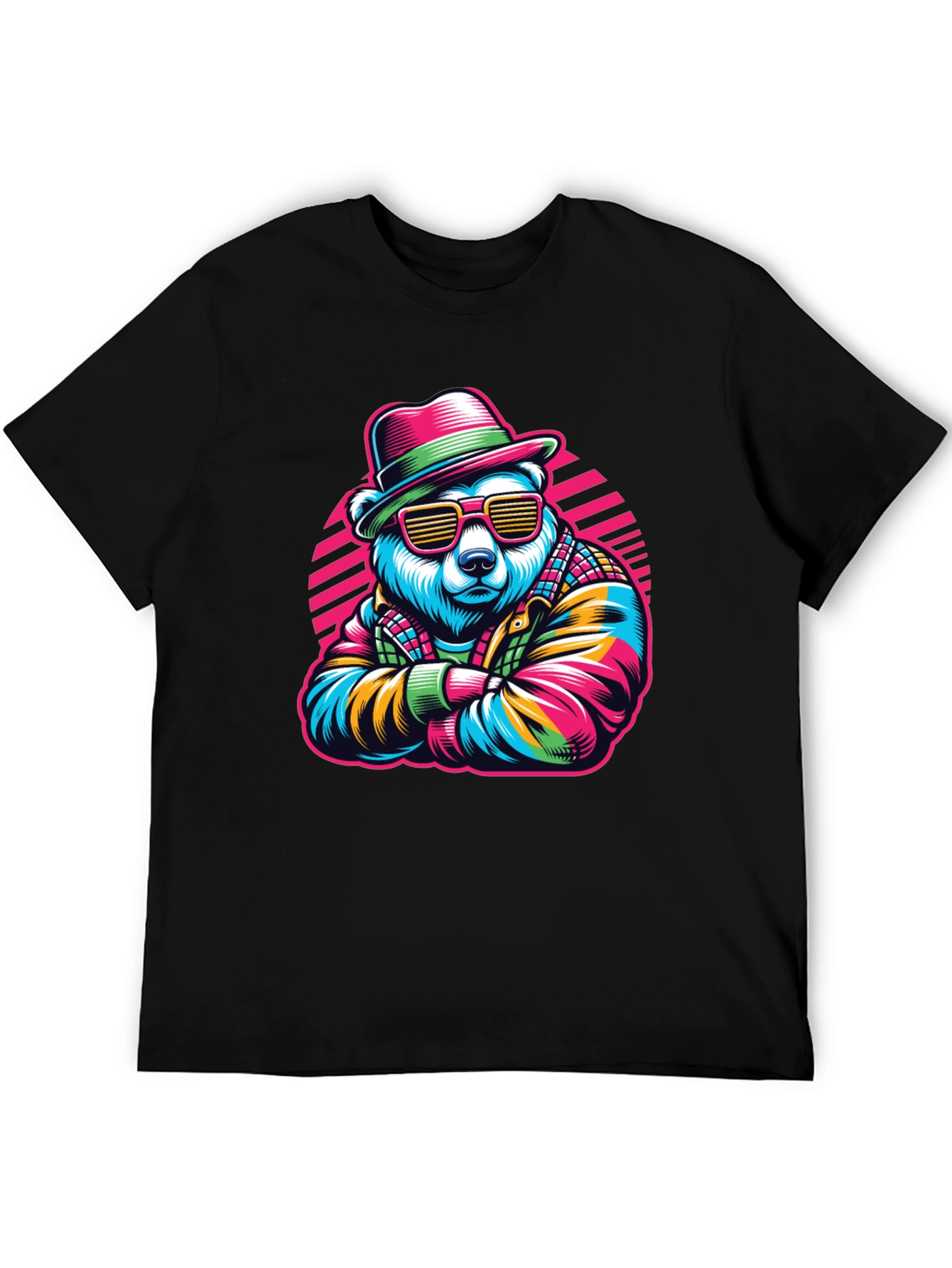 Cool Bear Graphic Tee - Retro Style